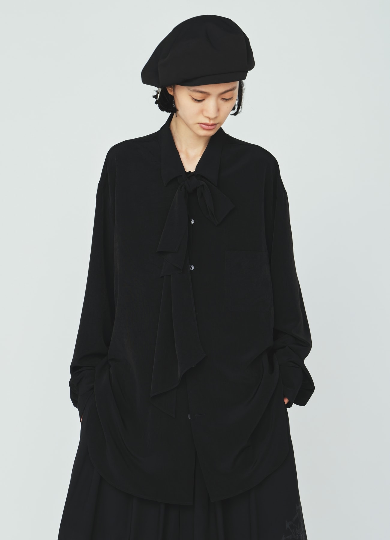 CREPE de CHINE STOLE SHIRT