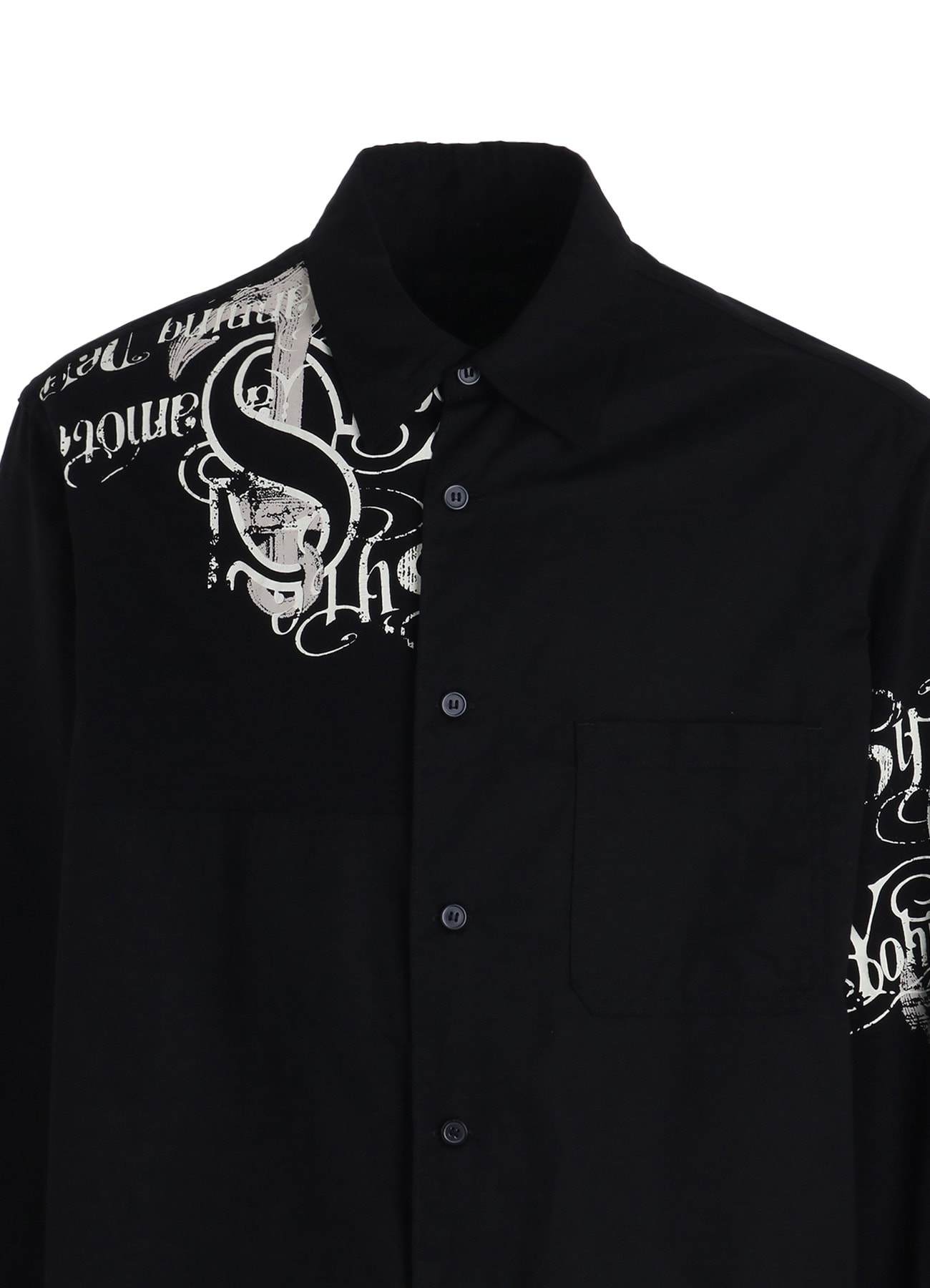 PRINTED PATCHWORK COTTON JERSEY REGULAR SHIRT