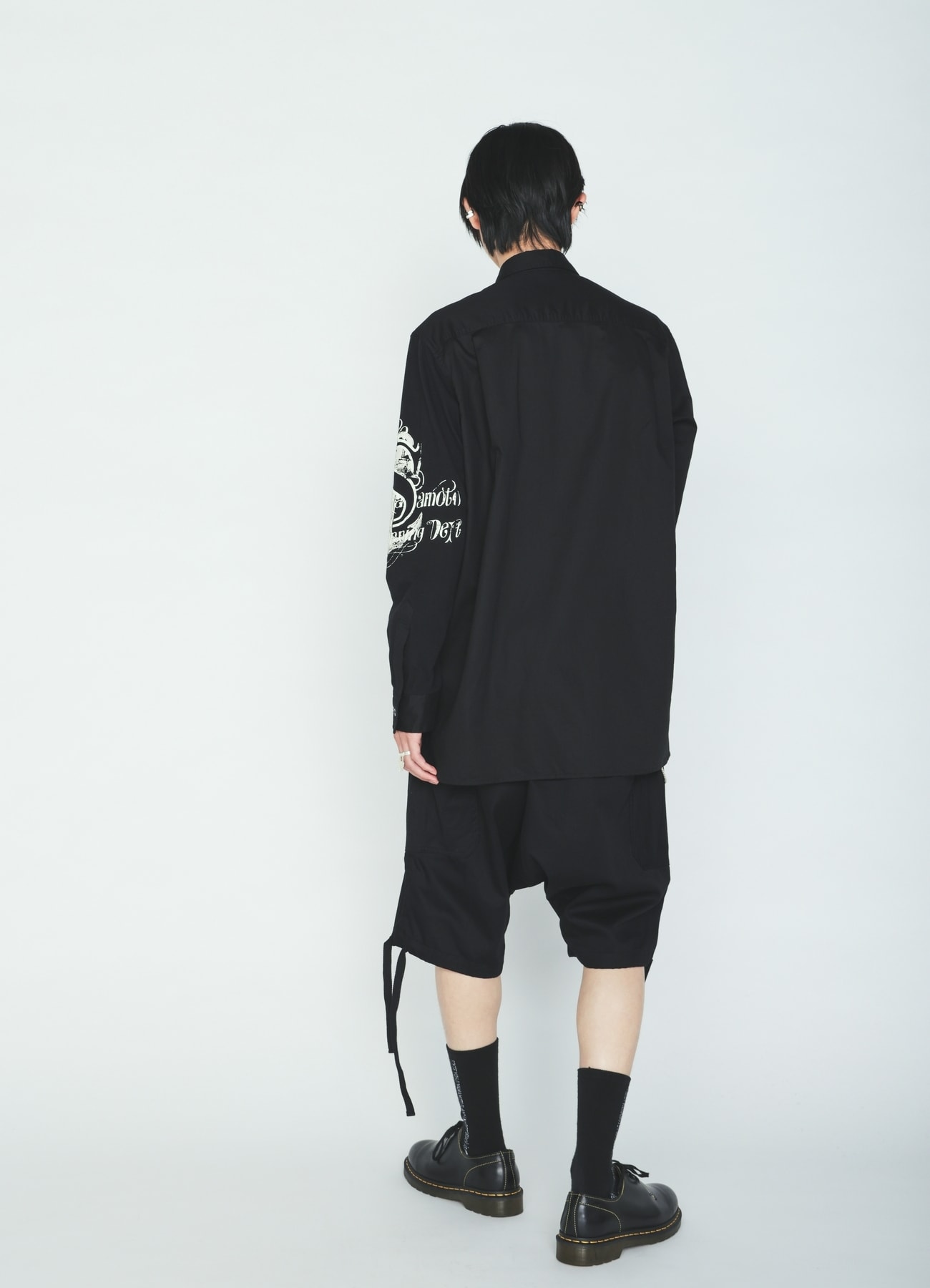 PRINTED PATCHWORK COTTON JERSEY REGULAR SHIRT