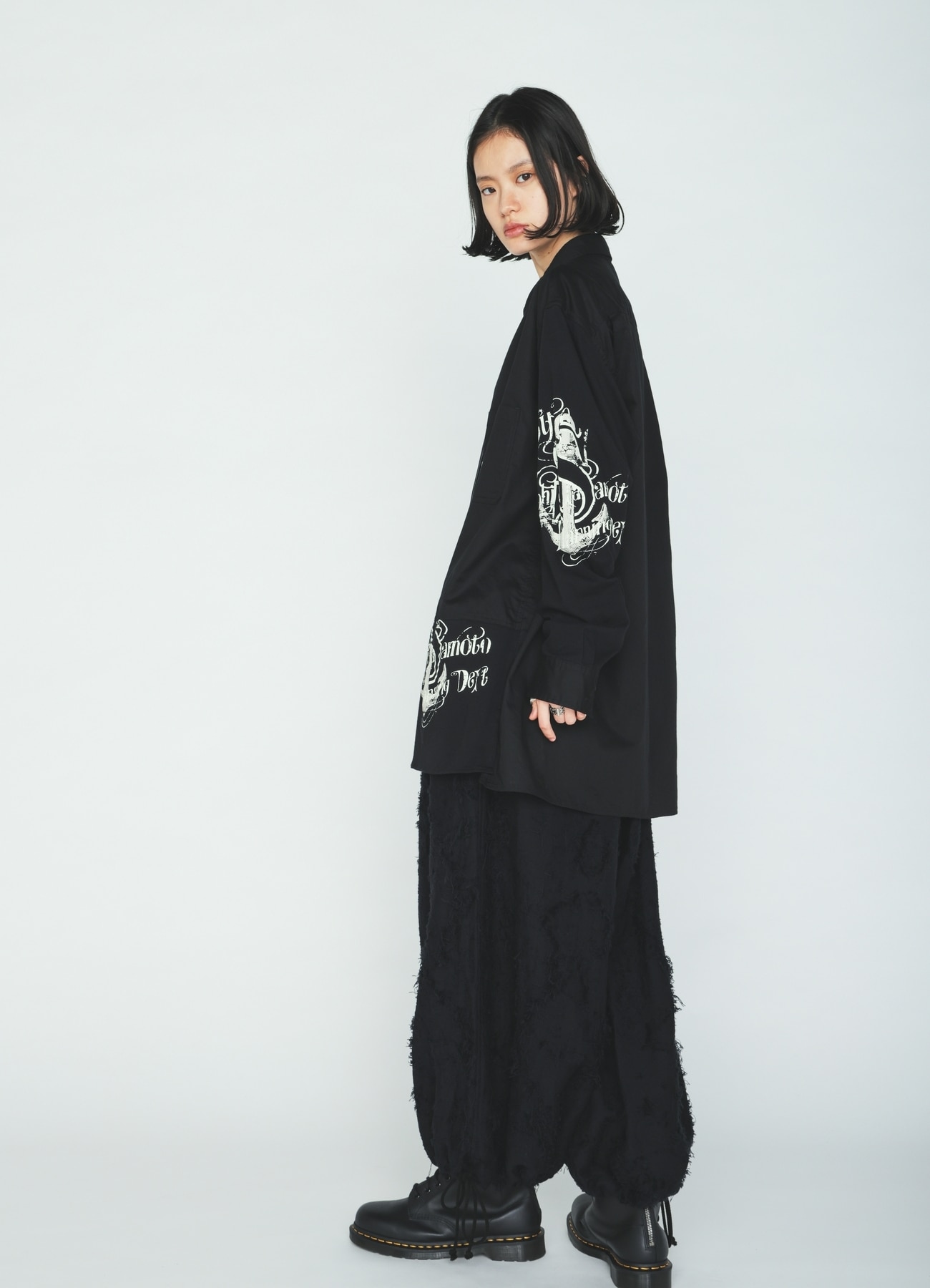 PRINTED PATCHWORK COTTON JERSEY REGULAR SHIRT