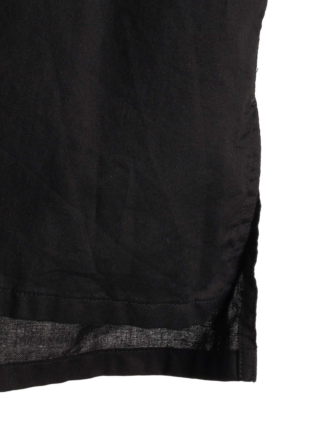 COTTON TWILL BELT REGULAR COLLAR SHORT-SLEEVE SHIRT