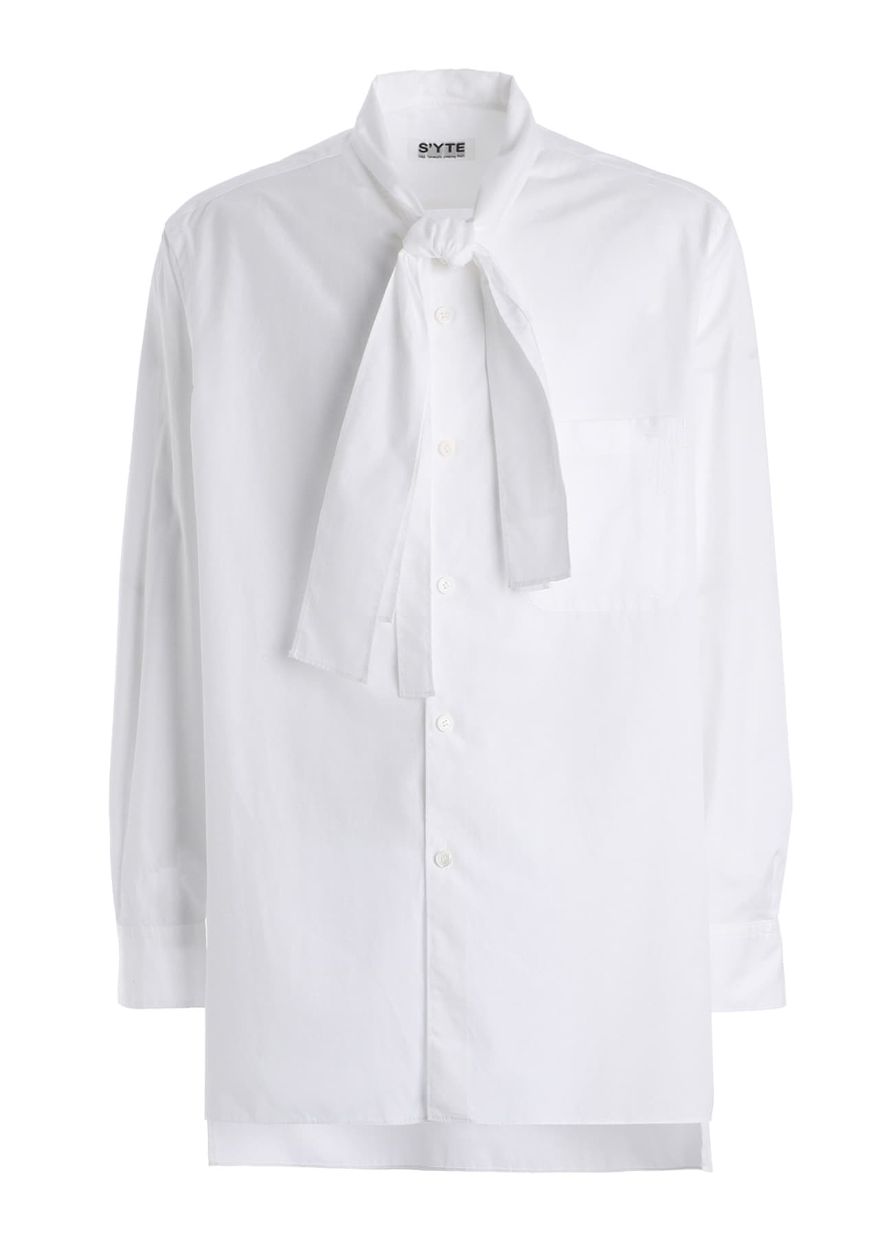 100/2 COTTON BROAD DRAPE-COLLAR SHIRT