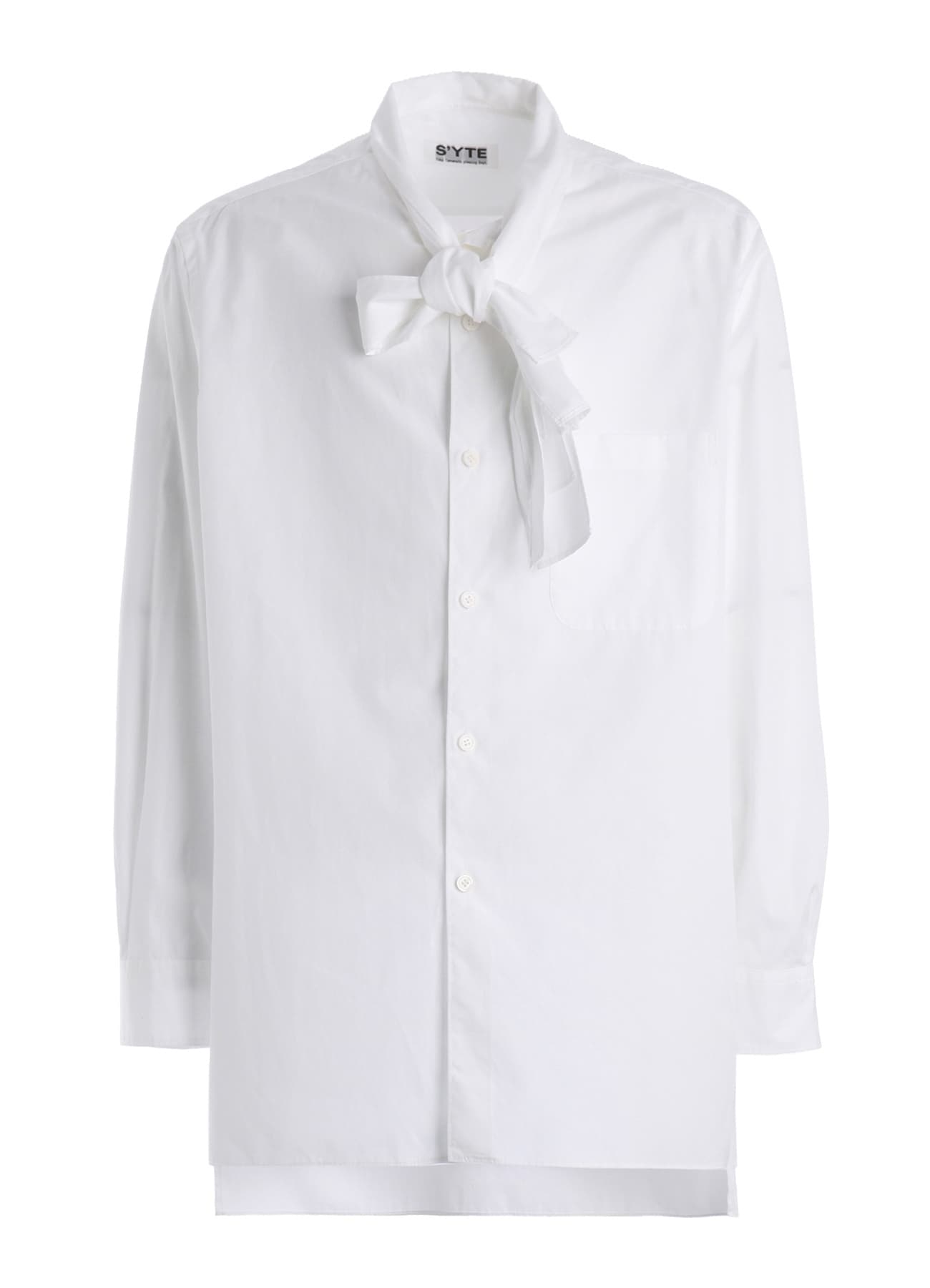 100/2 COTTON BROAD DRAPE-COLLAR SHIRT