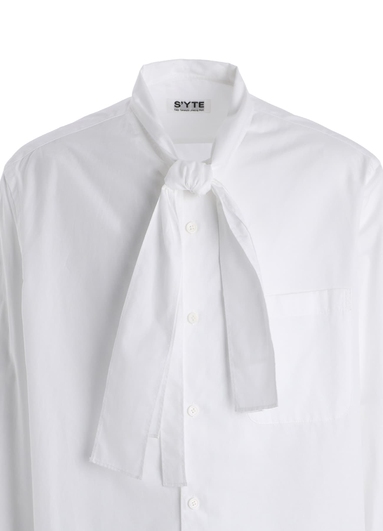 100/2 COTTON BROAD DRAPE-COLLAR SHIRT