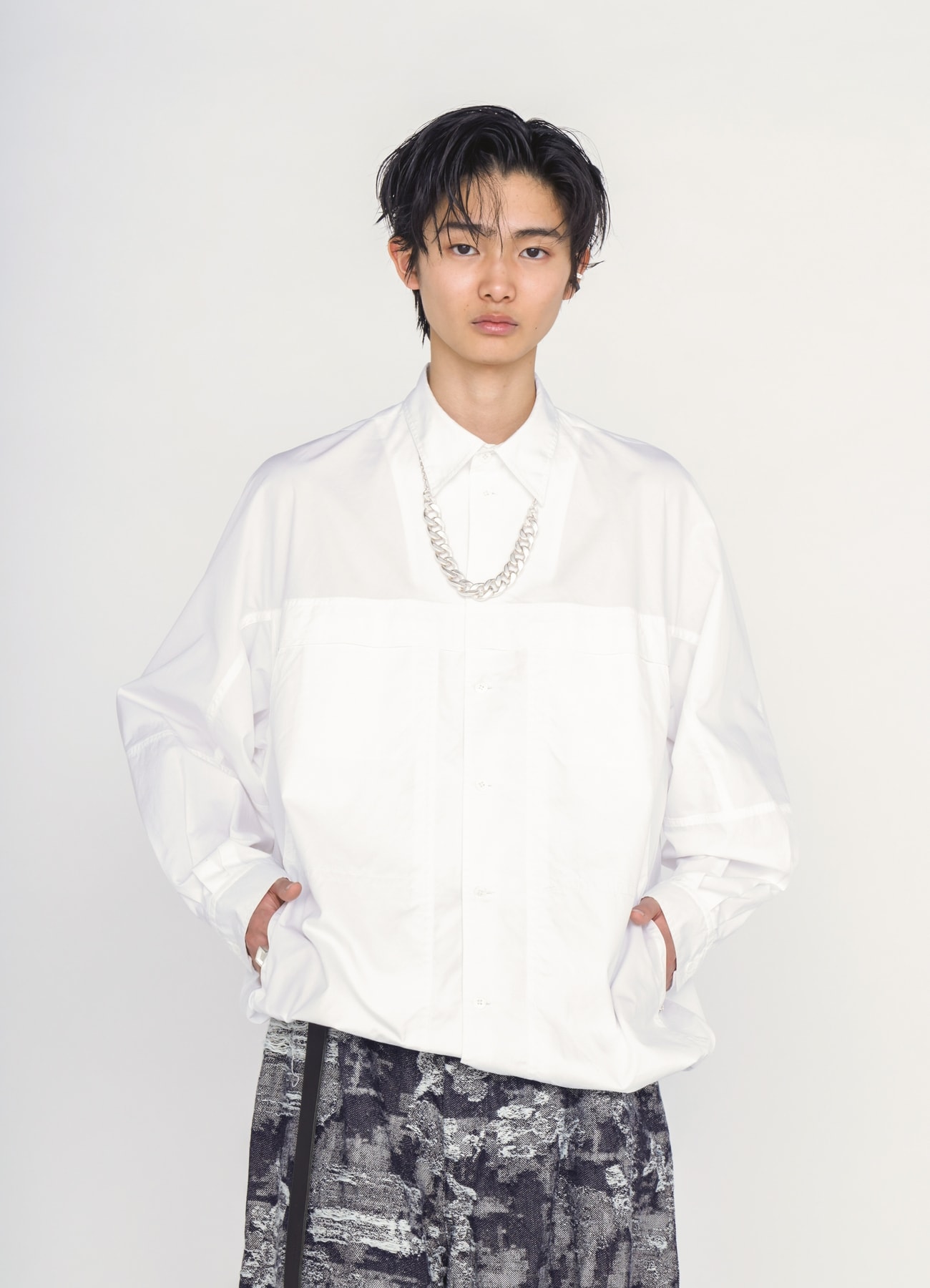 100/2 COTTON BROAD 3-POCKET WORK SHIRT