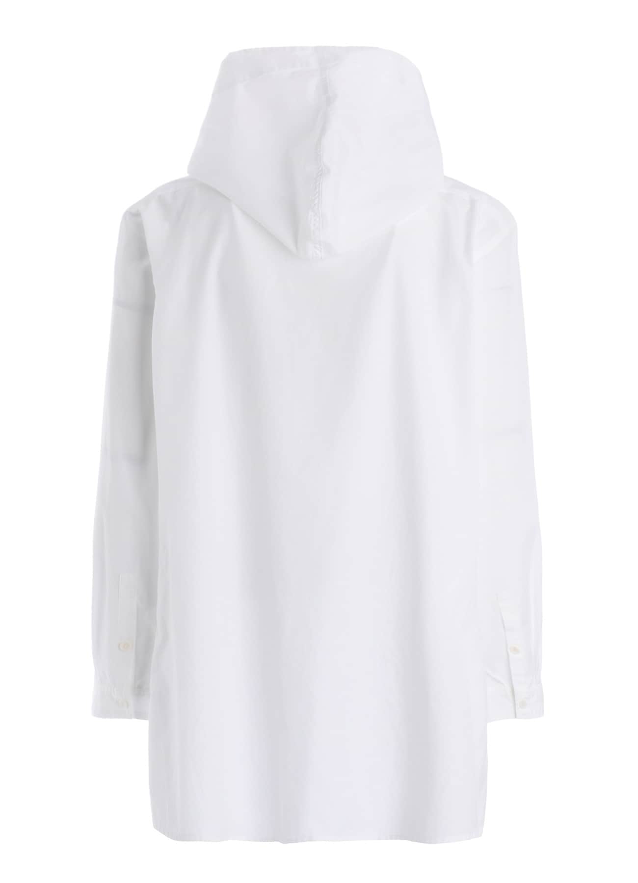 100/2 COTTON BROAD ZIP-UP HOODED SHIRT