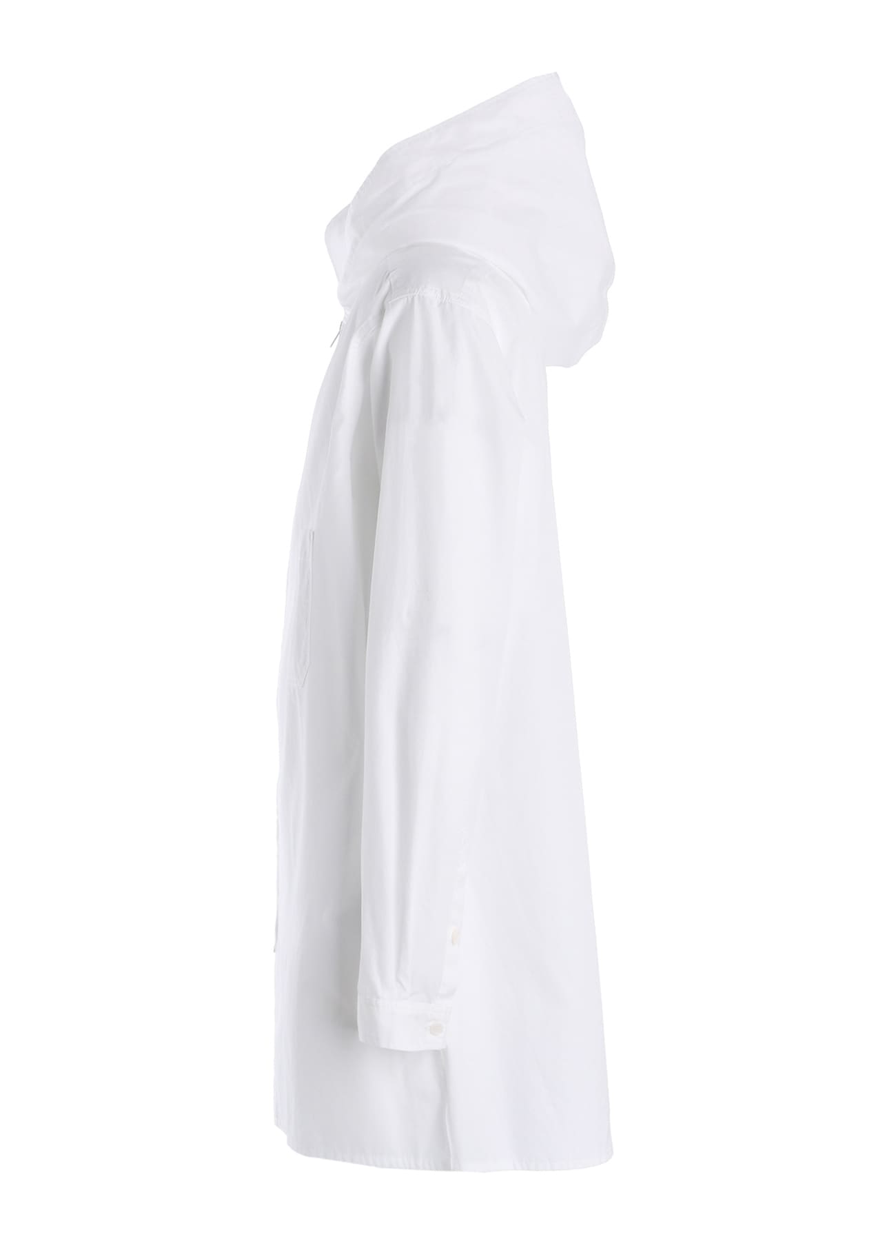 100/2 COTTON BROAD ZIP-UP HOODED SHIRT