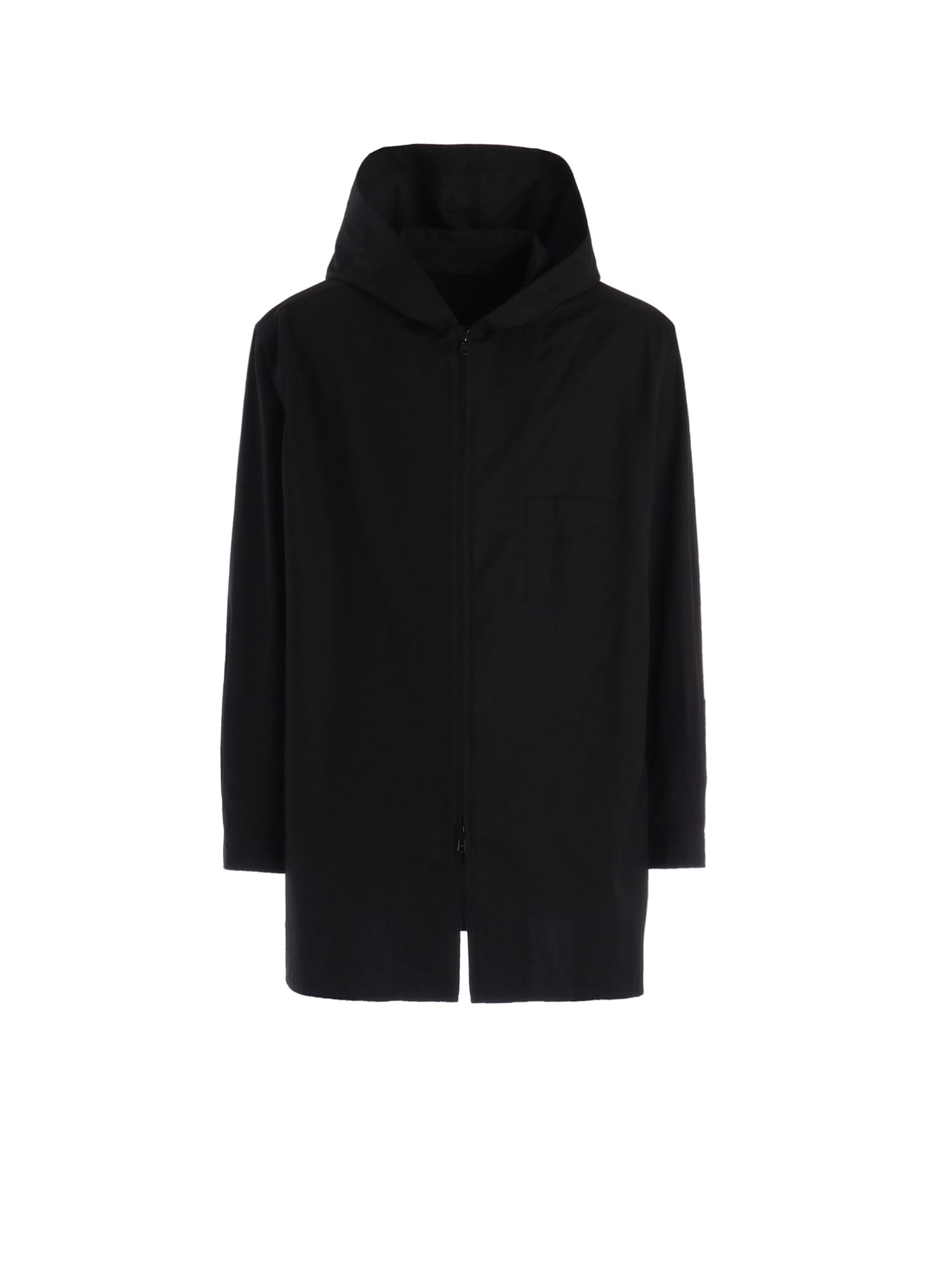 100/2 COTTON BROAD ZIP-UP HOODED SHIRT