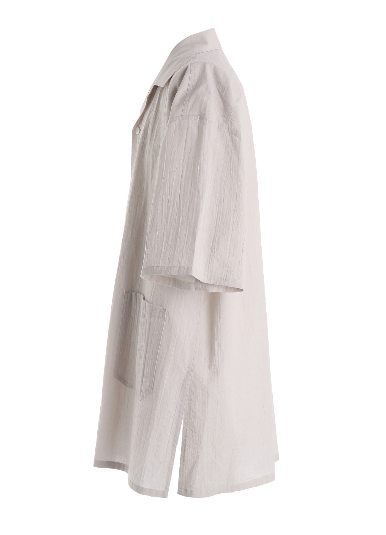 60S COTTON LAWN OPEN COLLAR SHIRT