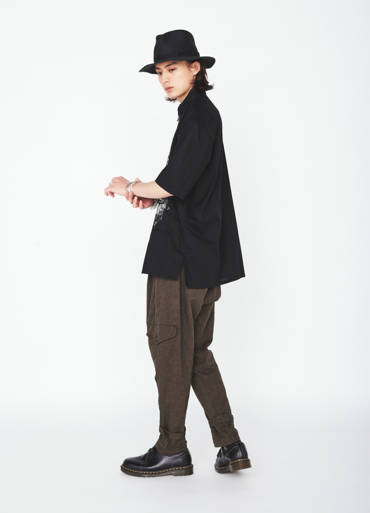 COTTON BAT-ANGEL PIGMENT PRINT SHIRT