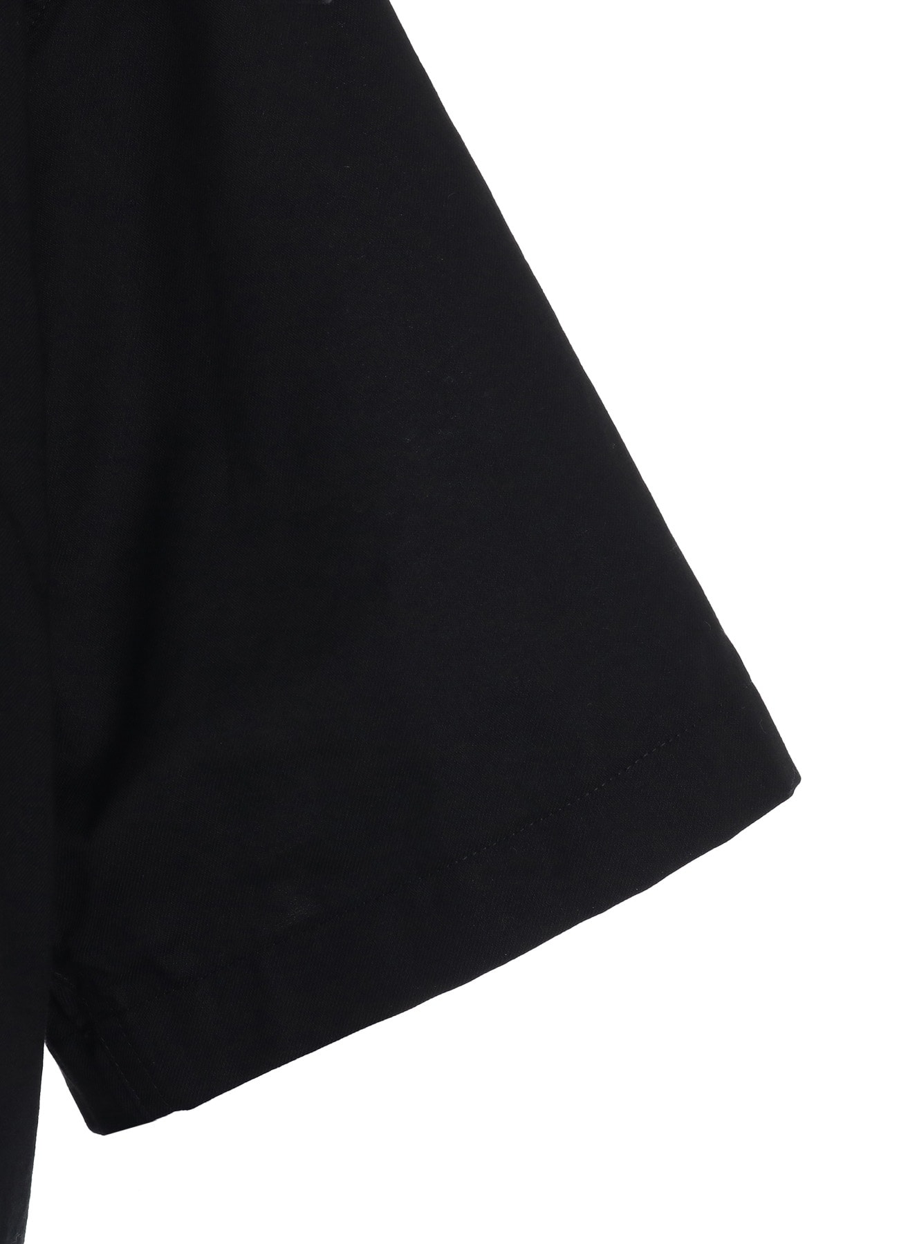 COTTON TWILL OPEN COLLAR SHORT-SLEEVE SHIRT