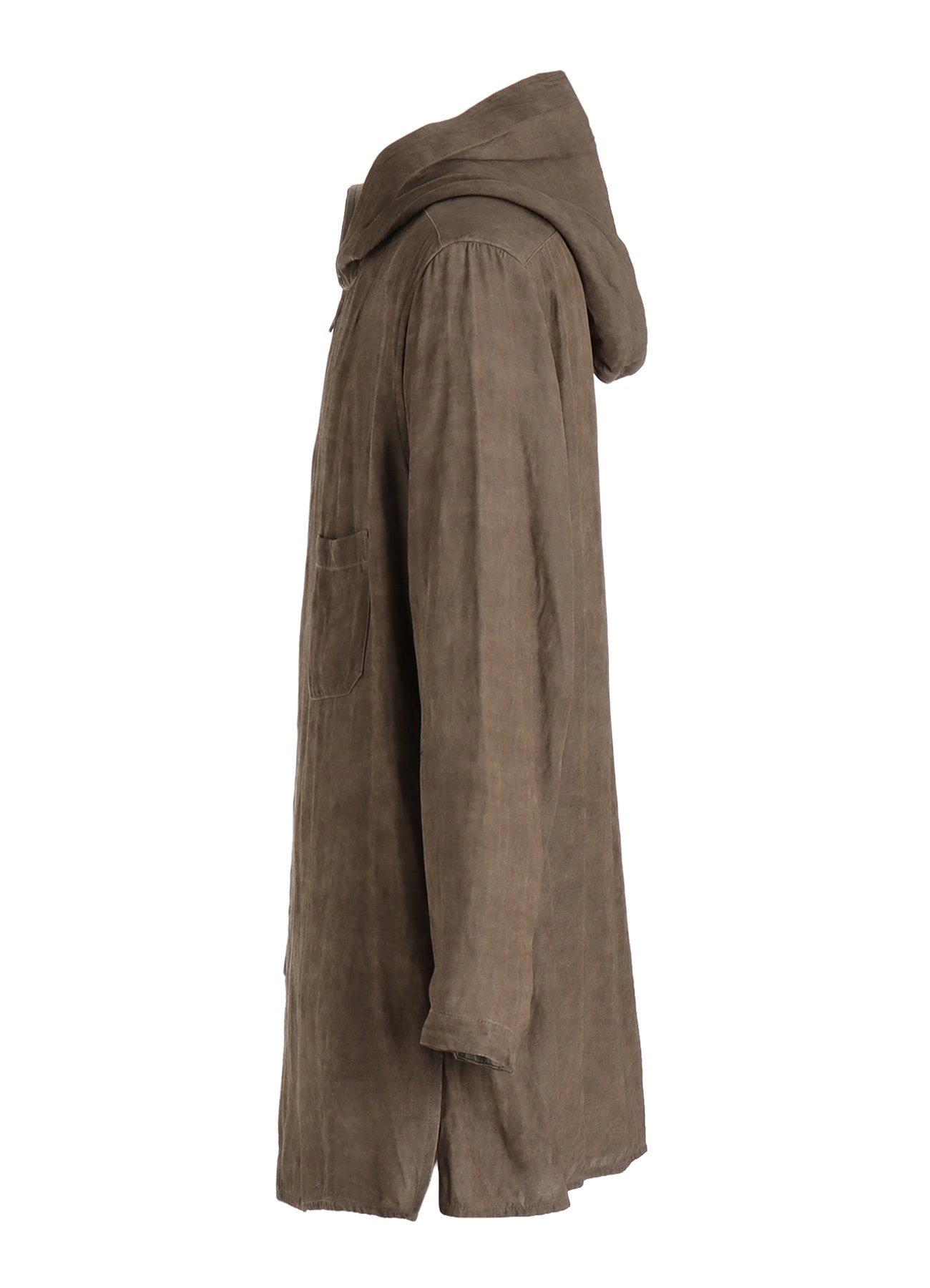 VIS/LI TWILL PIGMENT PRINT HOODED ZIP SHIRT