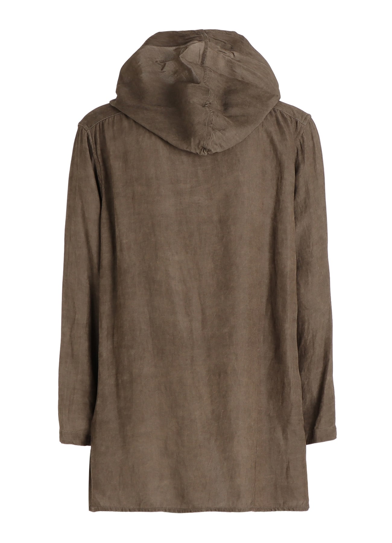 VIS/LI TWILL PIGMENT PRINT HOODED ZIP SHIRT