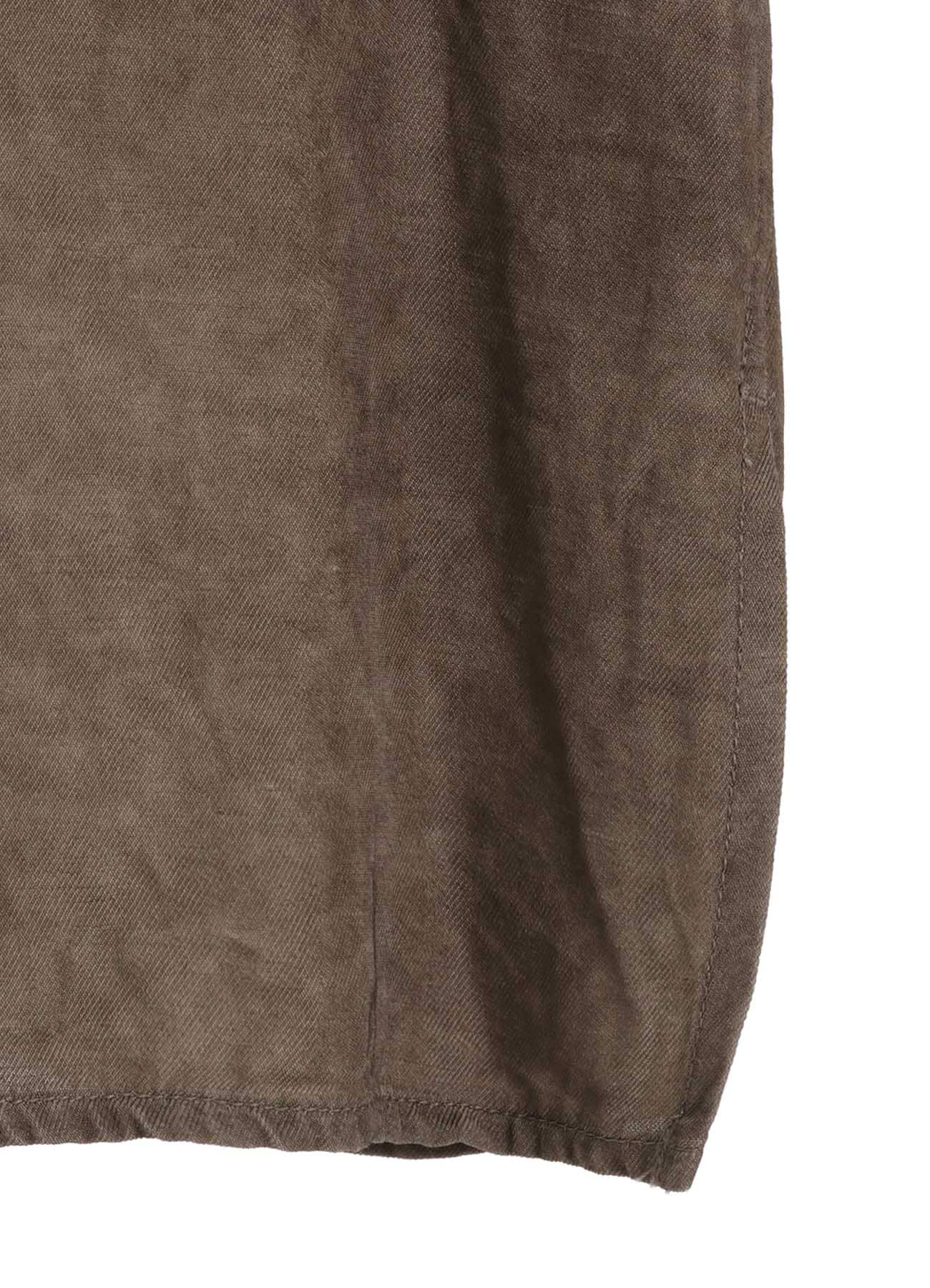 VIS/LI TWILL PIGMENT PRINT HOODED ZIP SHIRT