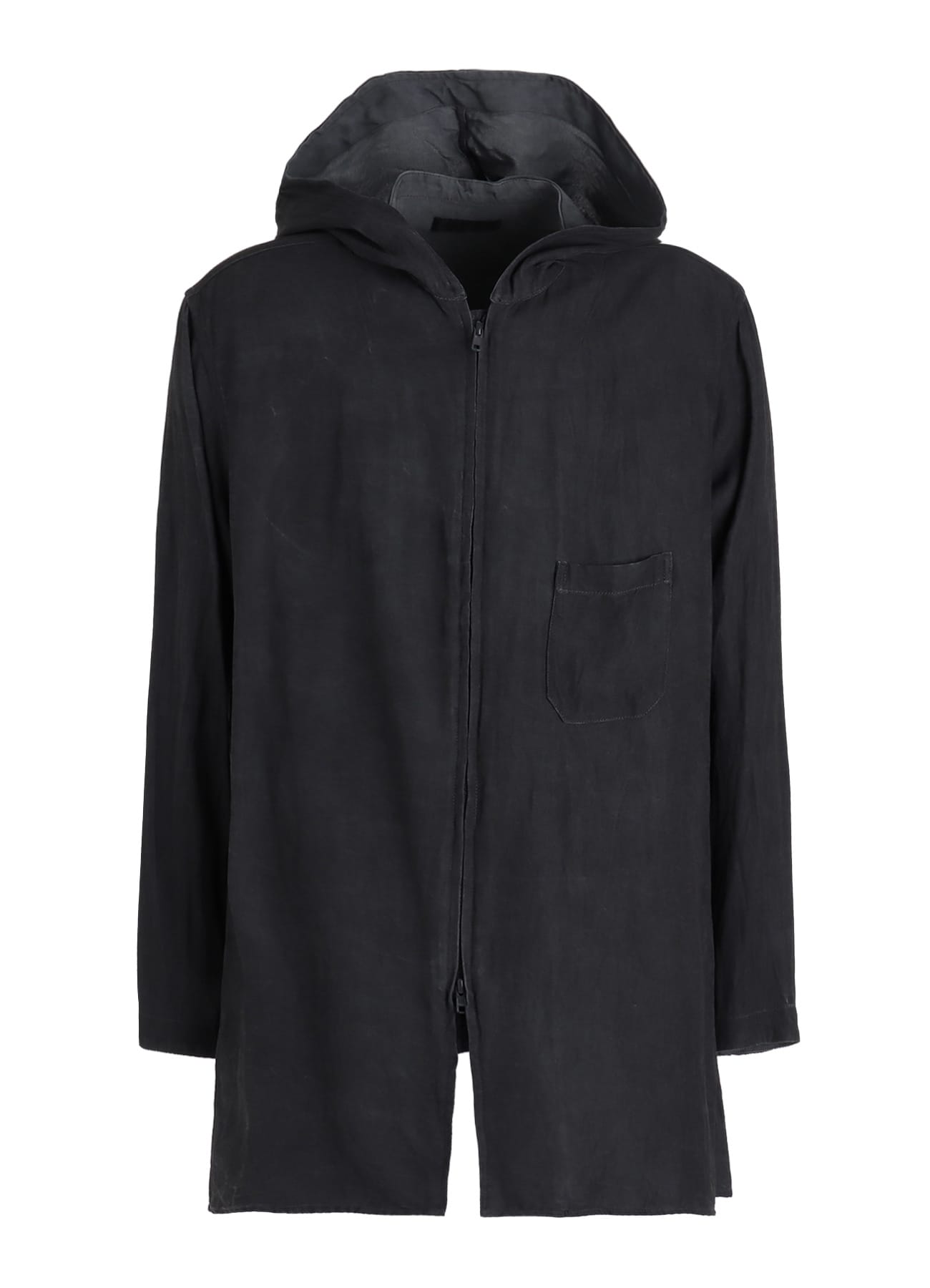 VIS/LI TWILL PIGMENT PRINT HOODED ZIP SHIRT