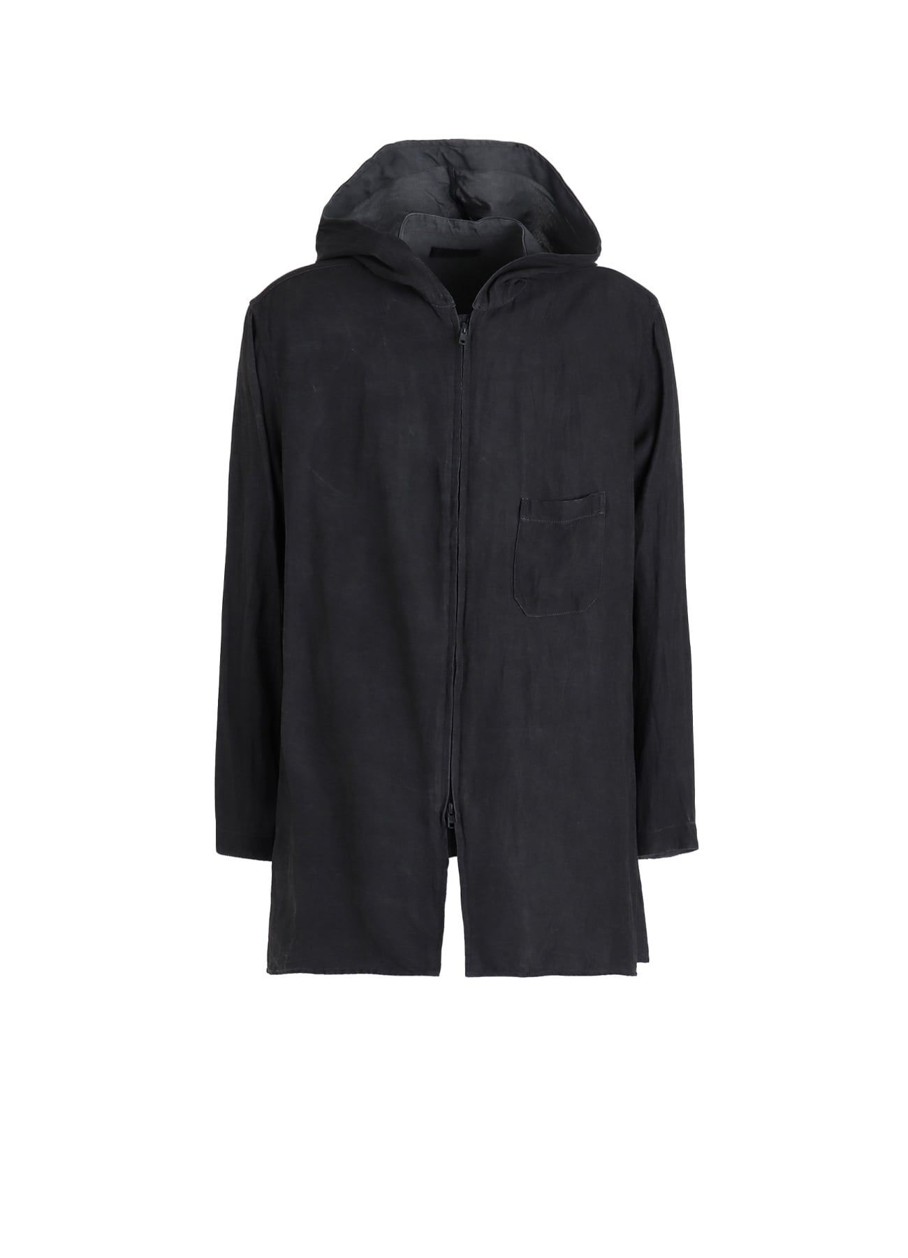 VIS/LI TWILL PIGMENT PRINT HOODED ZIP SHIRT