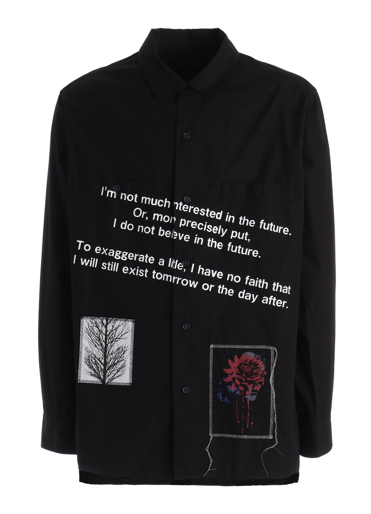 100/2 COTTON BROAD MESSAGE PRINT SHIRT