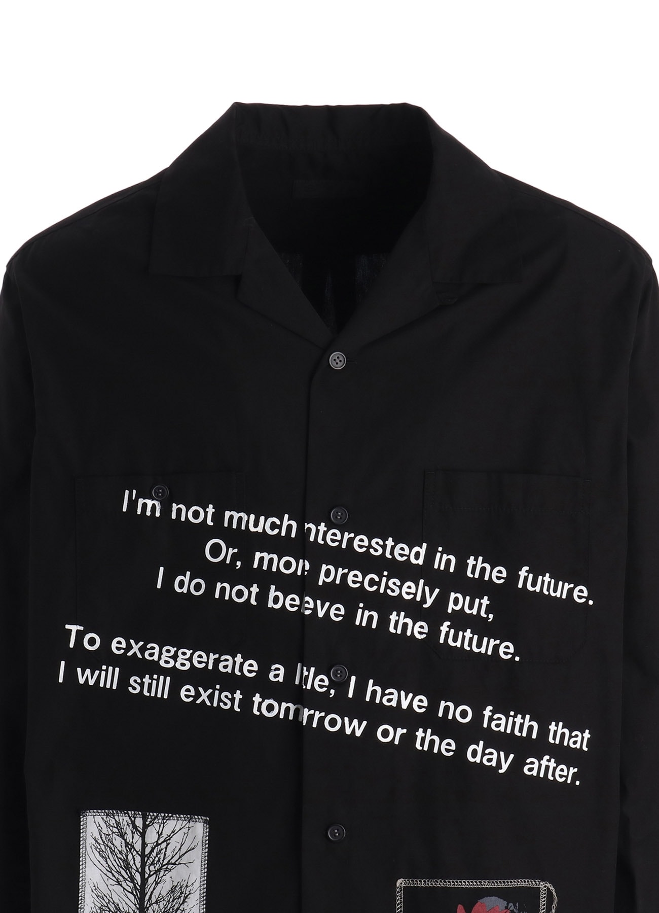 100/2 COTTON BROAD MESSAGE PRINT SHIRT