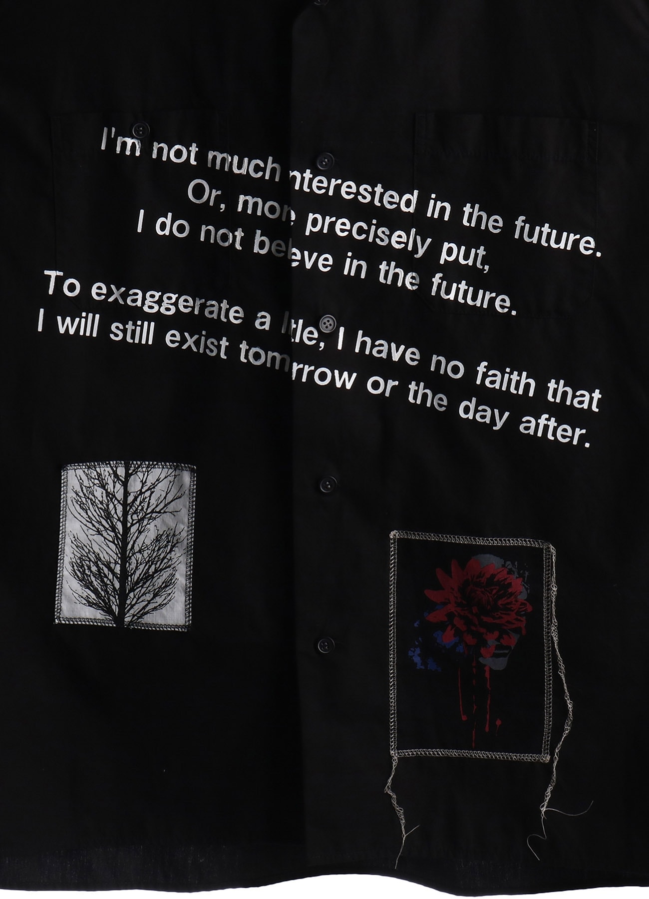 100/2 COTTON BROAD MESSAGE PRINT SHIRT