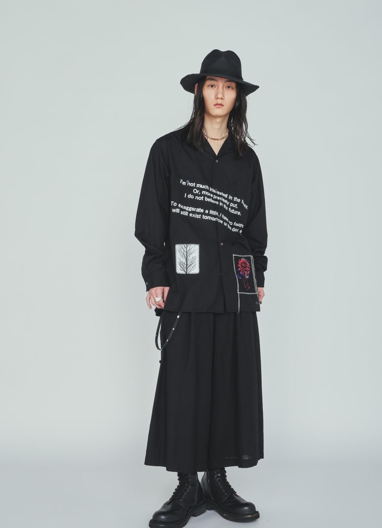 100/2 COTTON BROAD MESSAGE PRINT SHIRT