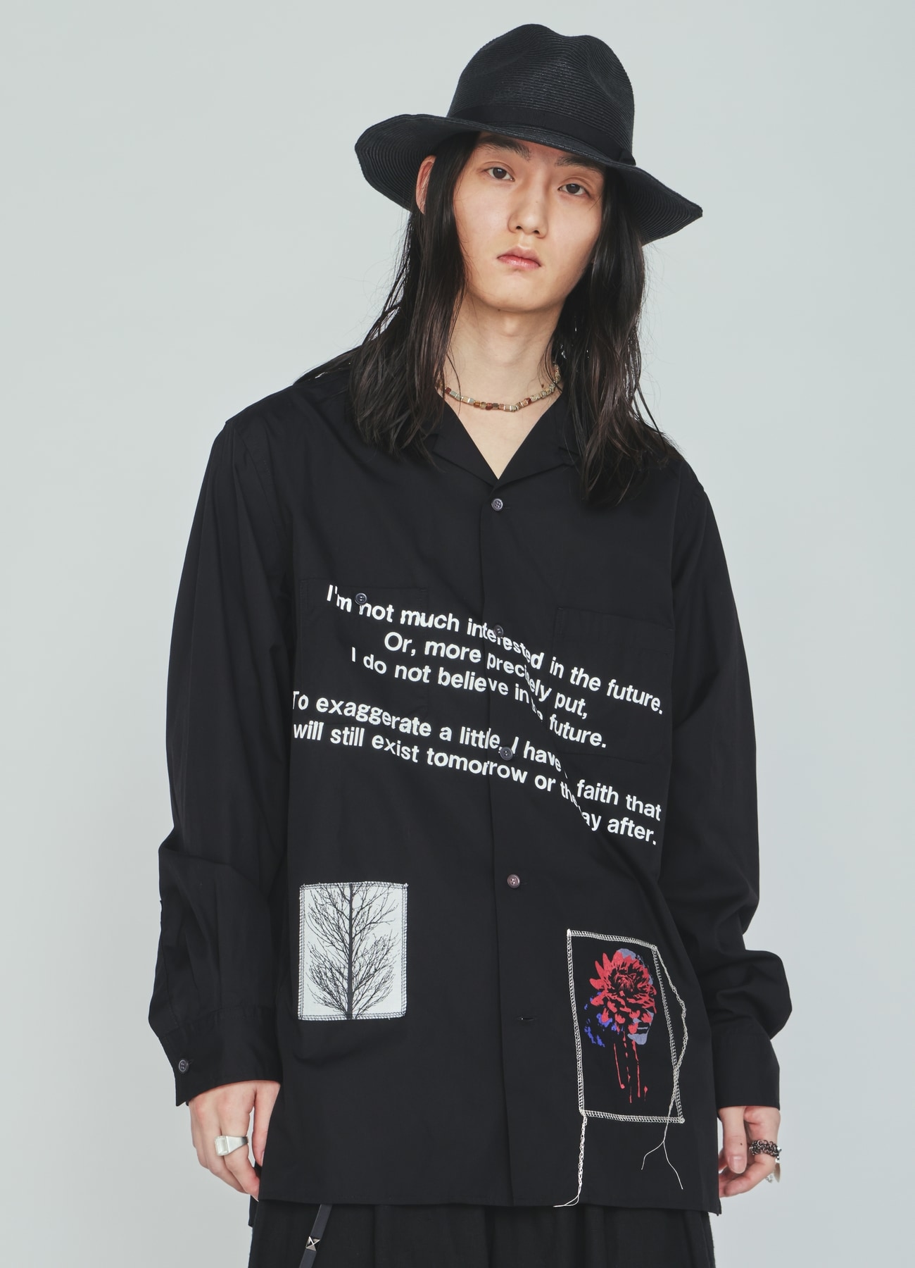 100/2 COTTON BROAD MESSAGE PRINT SHIRT