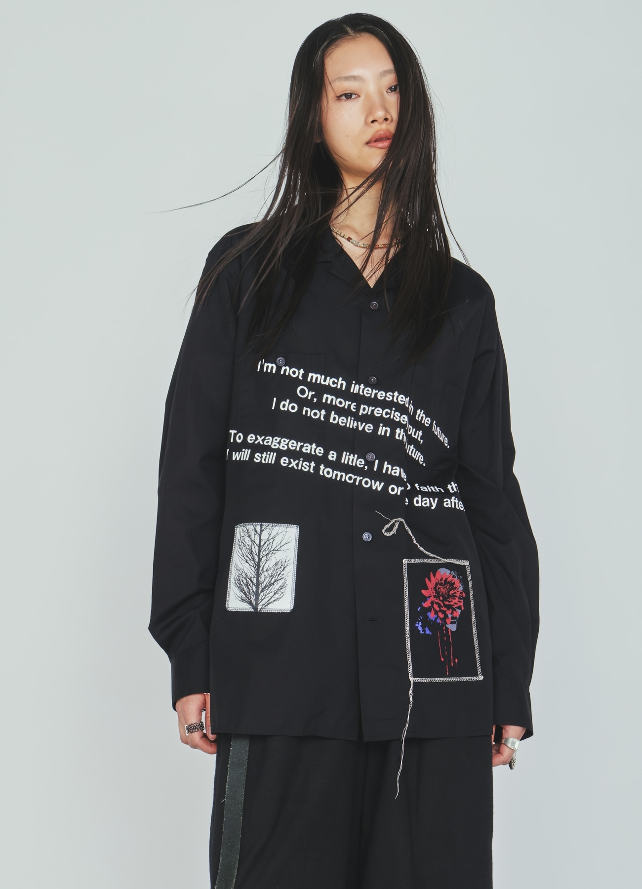 100/2 COTTON BROAD MESSAGE PRINT SHIRT