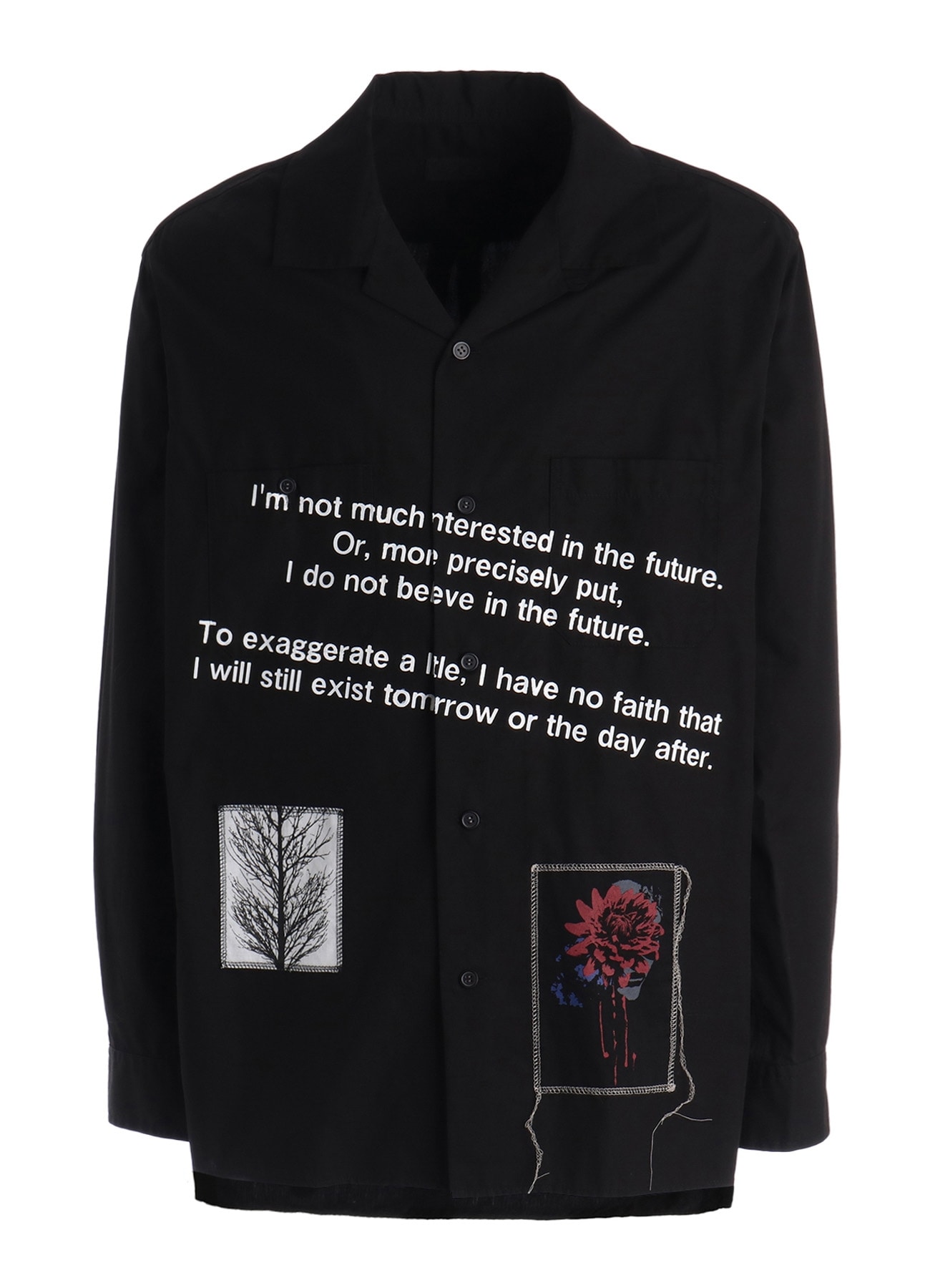 100/2 COTTON BROAD MESSAGE PRINT SHIRT
