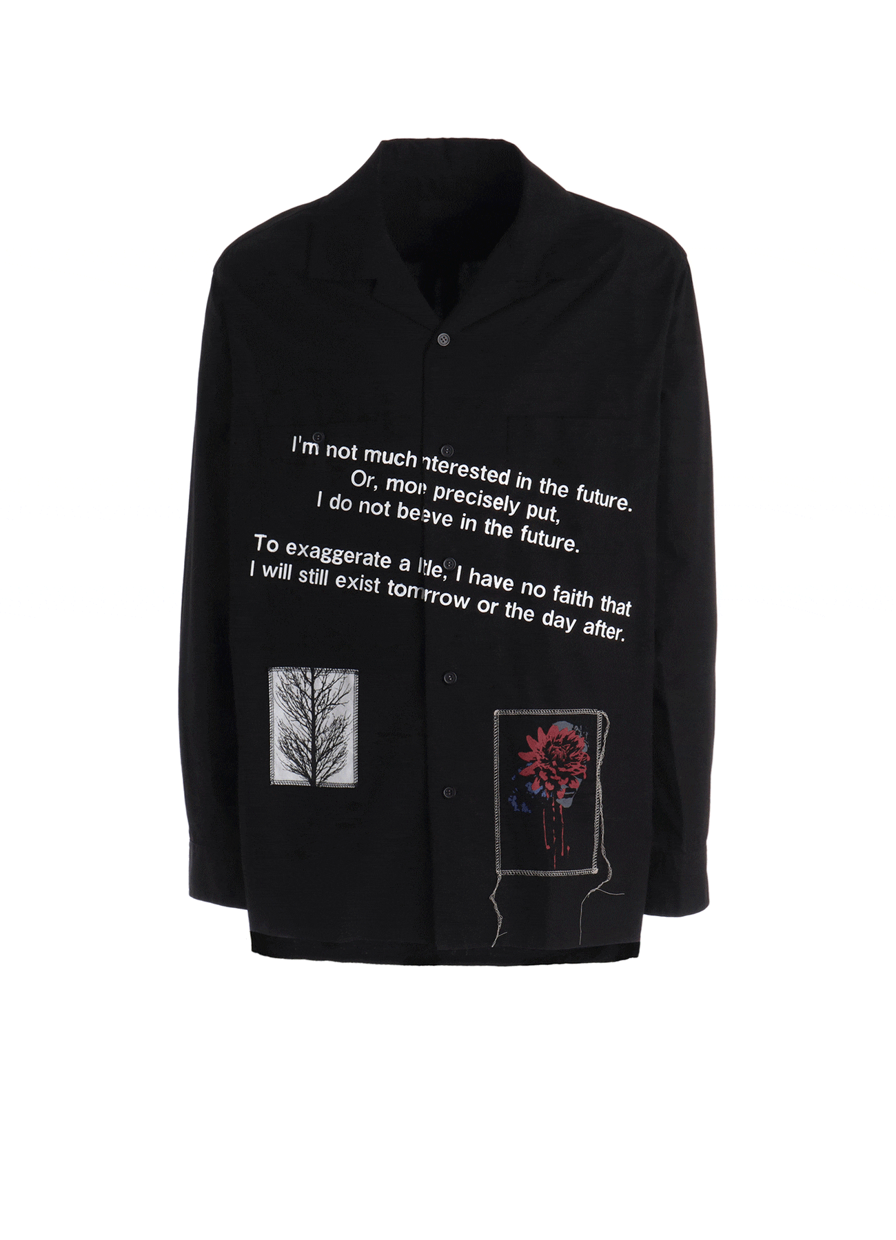 100/2 COTTON BROAD MESSAGE PRINT SHIRT