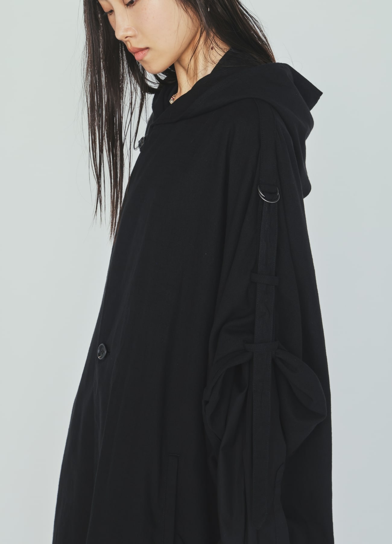 INDIAN KADI HOODED PONCHO