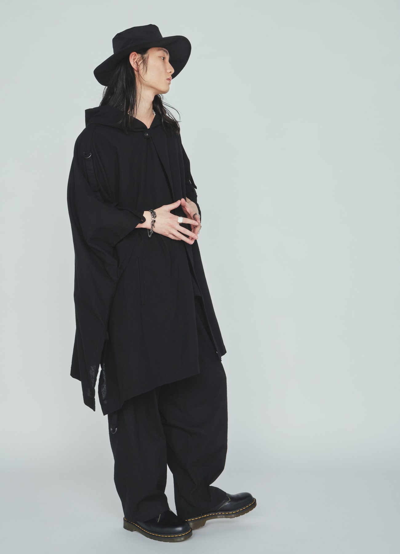 INDIAN KADI HOODED PONCHO