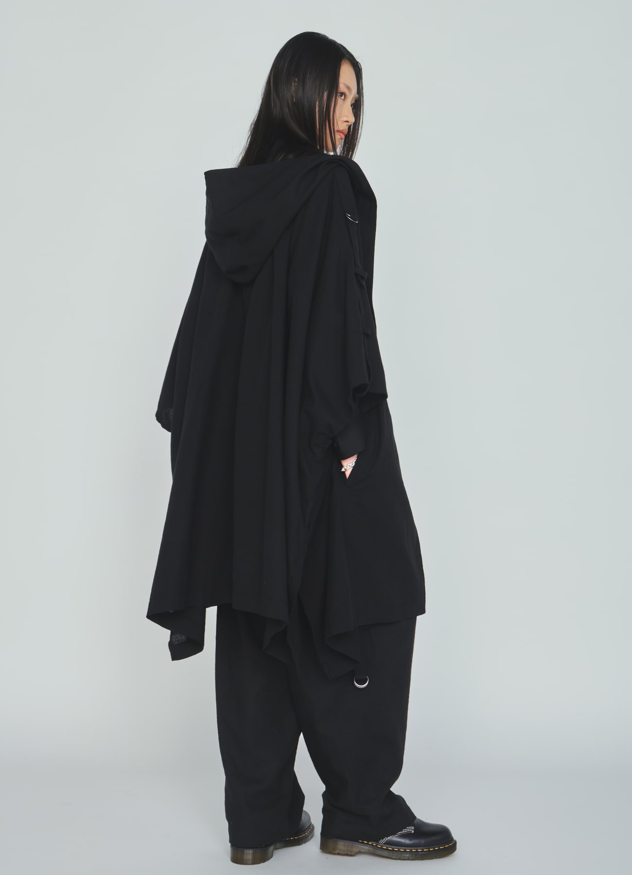 INDIAN KADI HOODED PONCHO