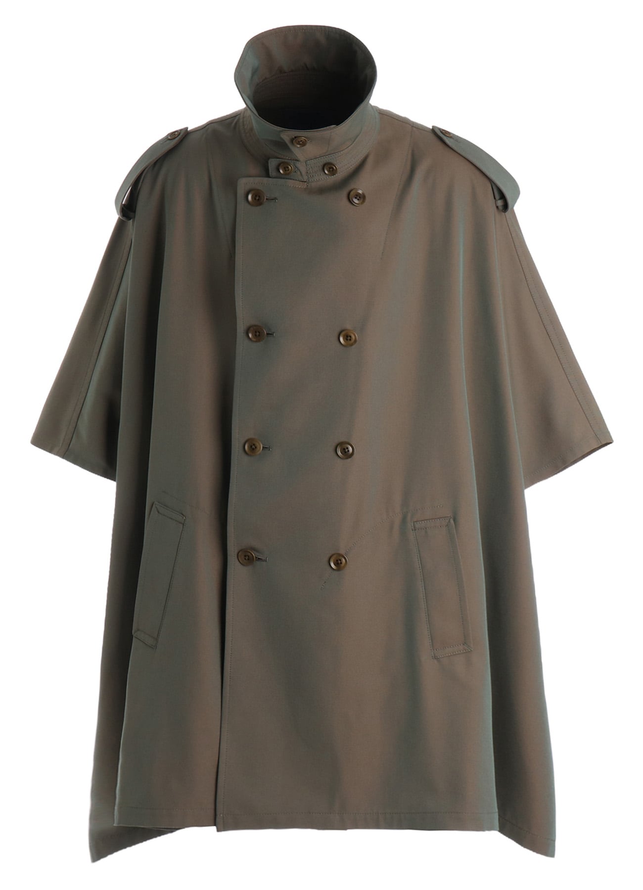 PE/RY REFLECTIVE TWILL EPAULETTE PONCHO