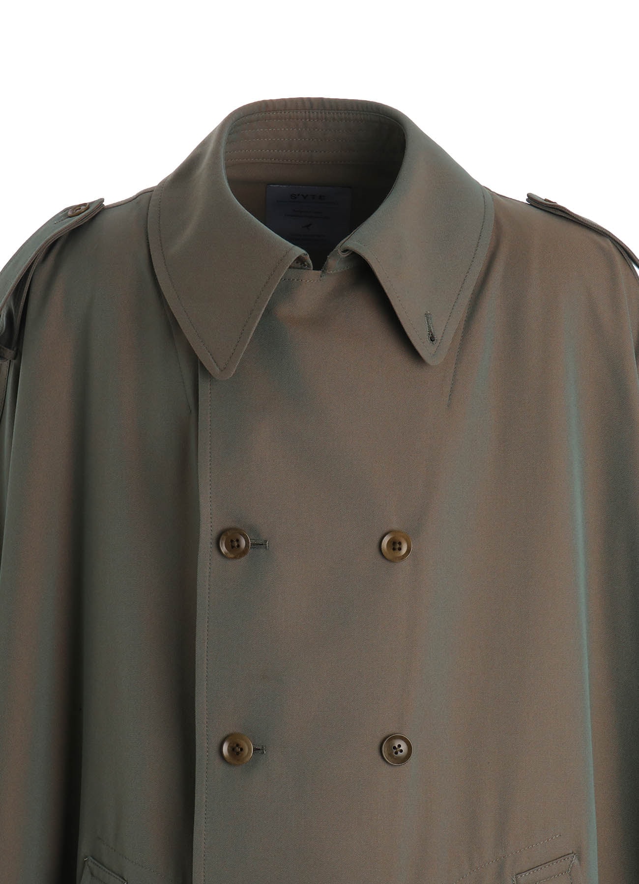 PE/RY REFLECTIVE TWILL EPAULETTE PONCHO