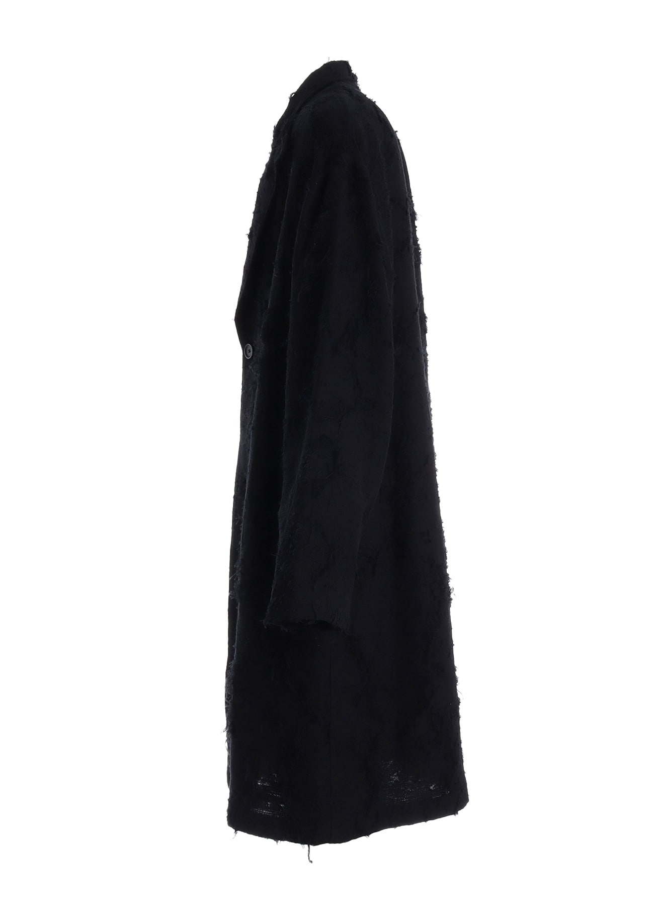 COTTON BOTANICAL SHEER JACQUARD ONE-BUTTON LONG COAT