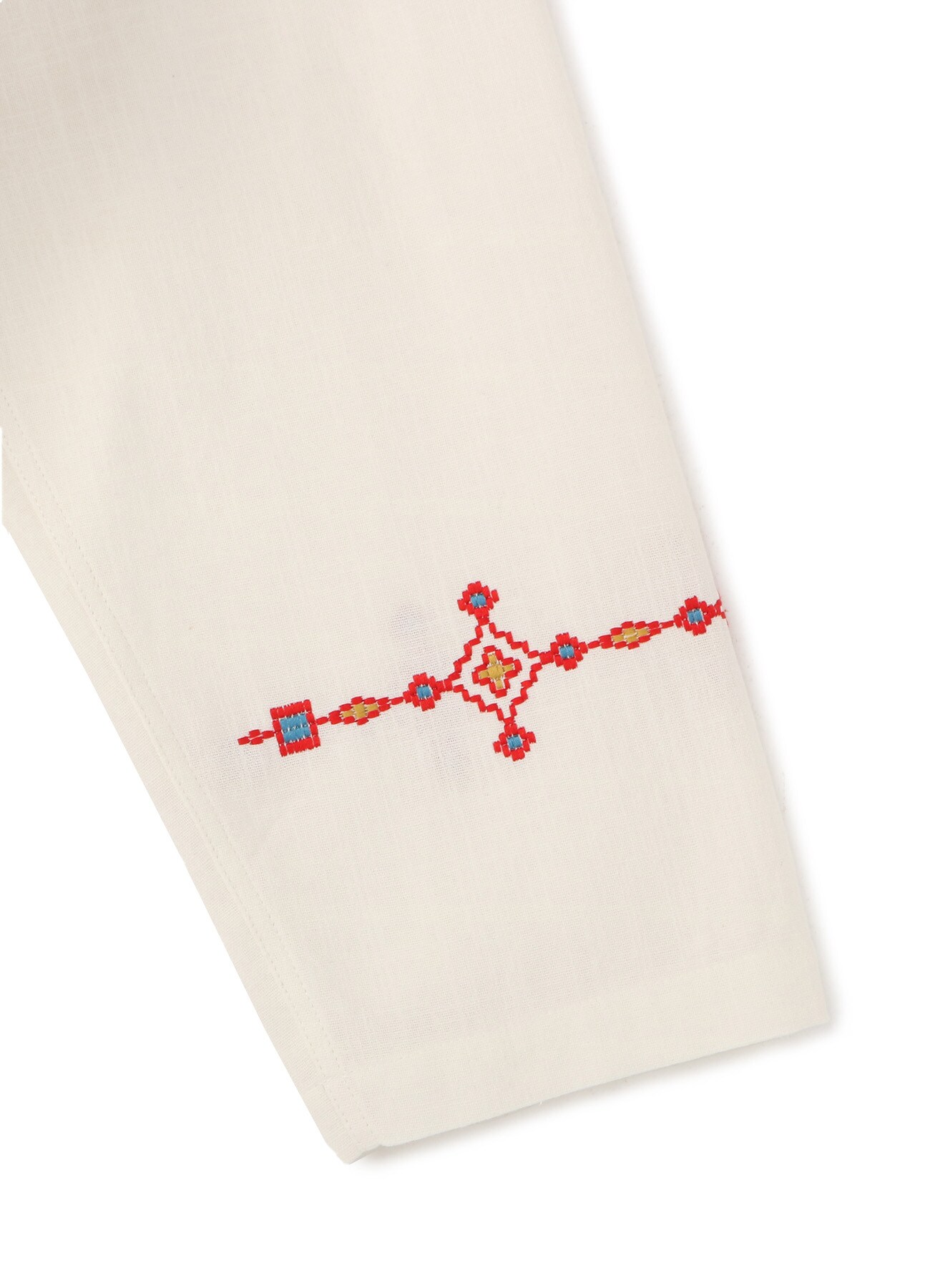 Indian Kadi Geometric pattern Embroidery Flame Double Drape Coat