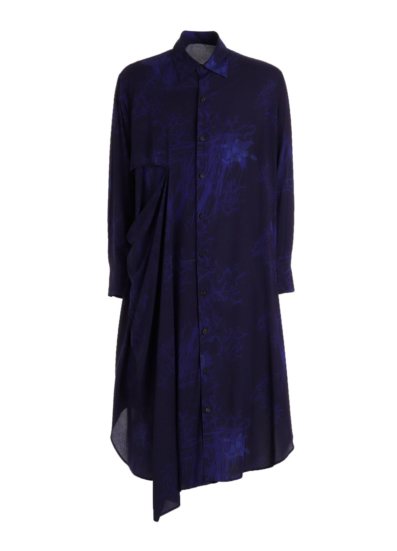 RAYON “Y” LETTER AND INDIAN MOTIF PRINT DRESS