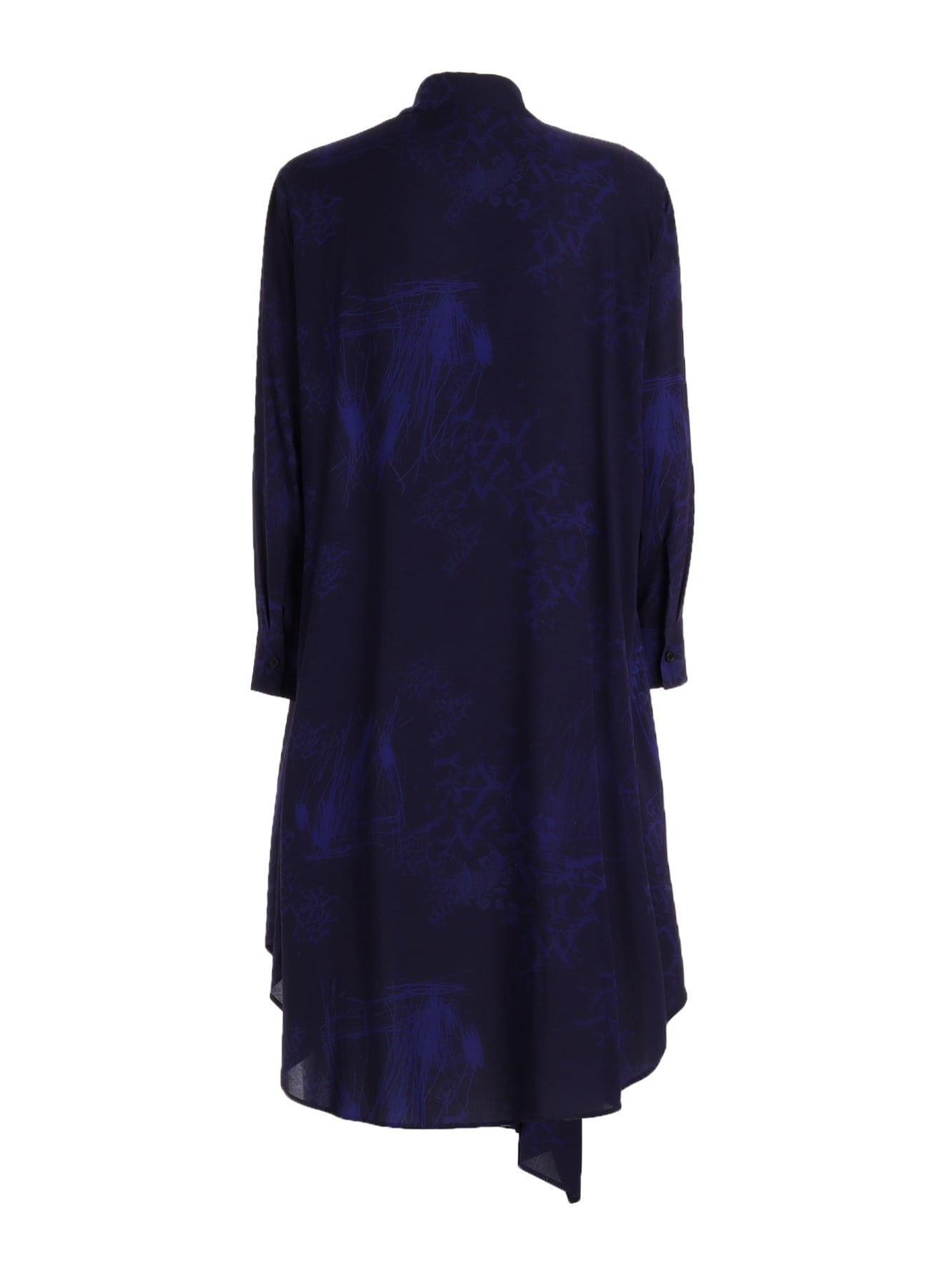 RAYON “Y” LETTER AND INDIAN MOTIF PRINT DRESS