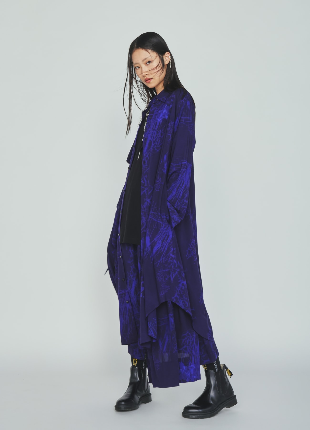 RAYON “Y” LETTER AND INDIAN MOTIF PRINT DRESS