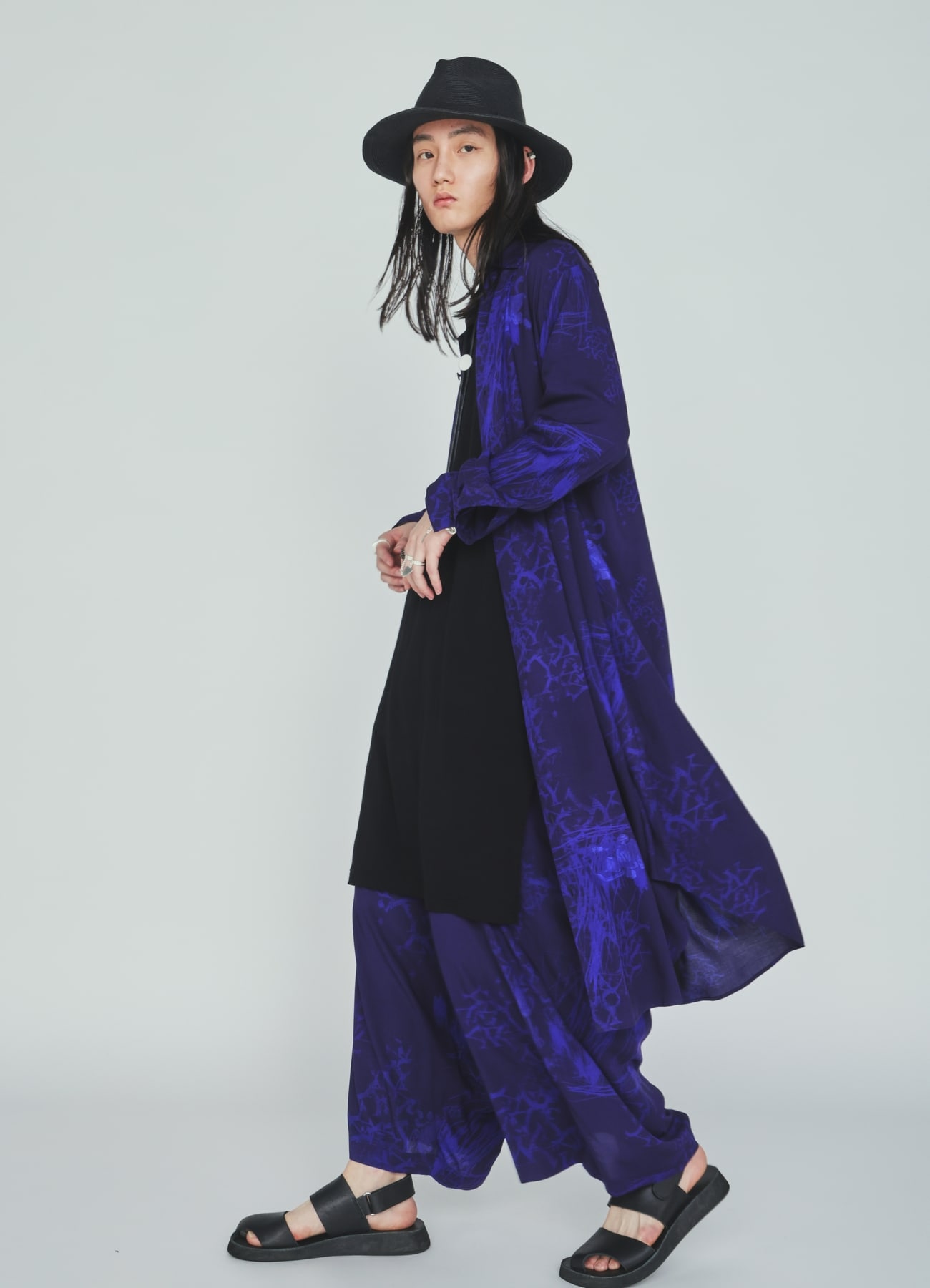 RAYON “Y” LETTER AND INDIAN MOTIF PRINT DRESS