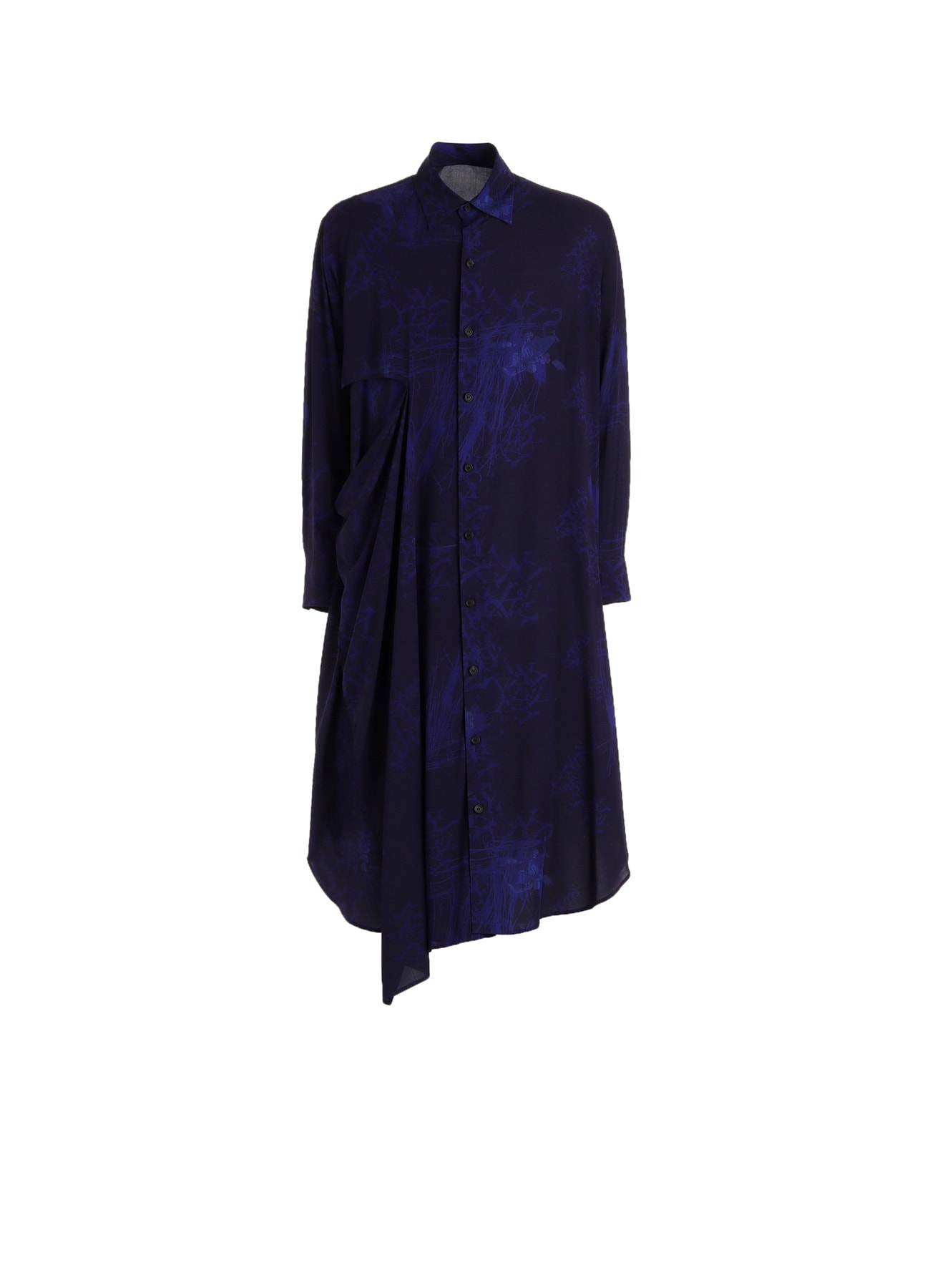 RAYON “Y” LETTER AND INDIAN MOTIF PRINT DRESS