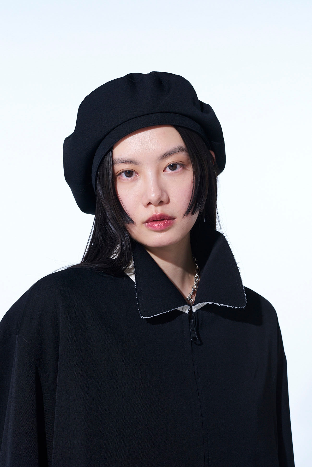 WASHER WOOL GABARDINE BERET