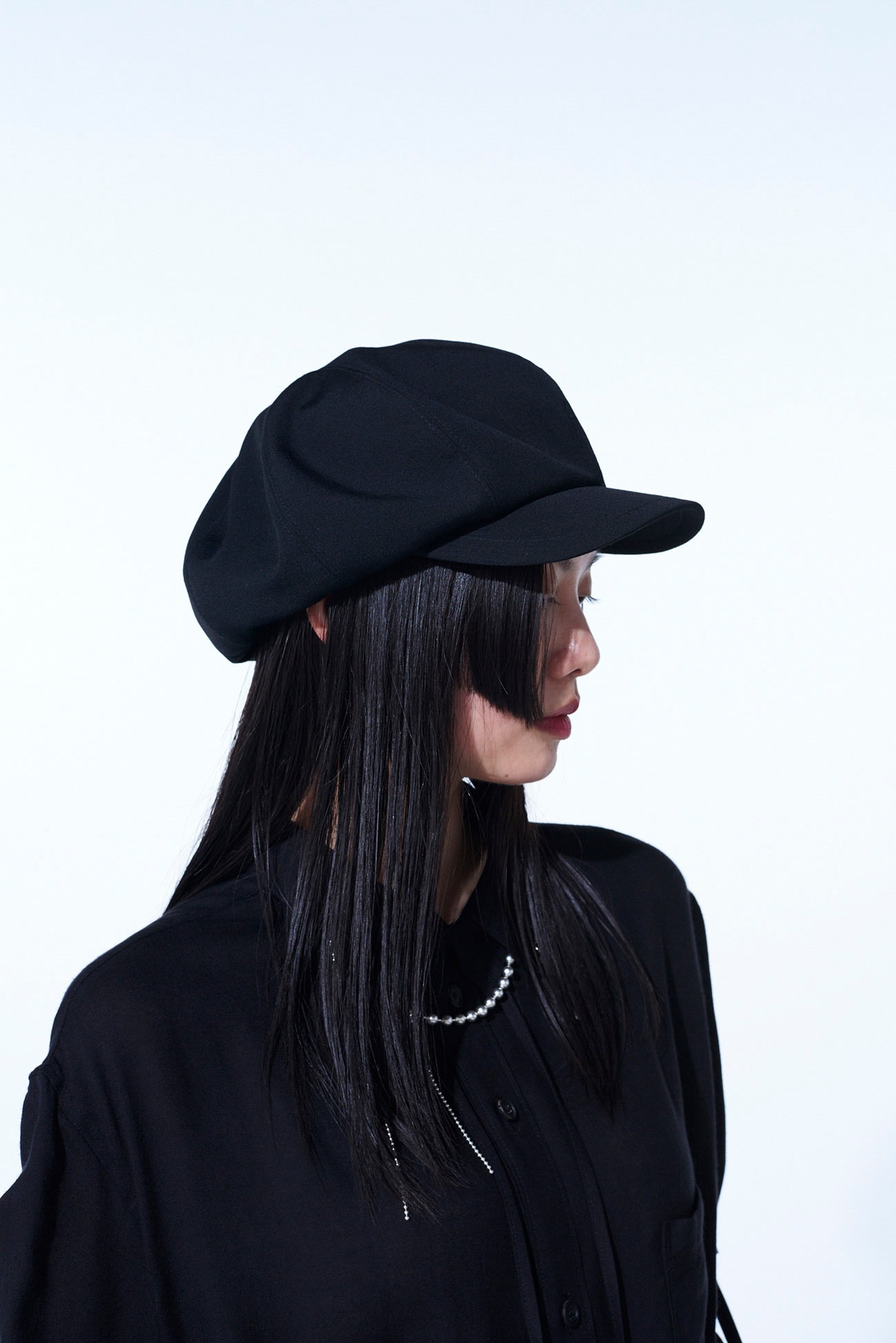 WASHER WOOL GABARDINE CASQUETTE