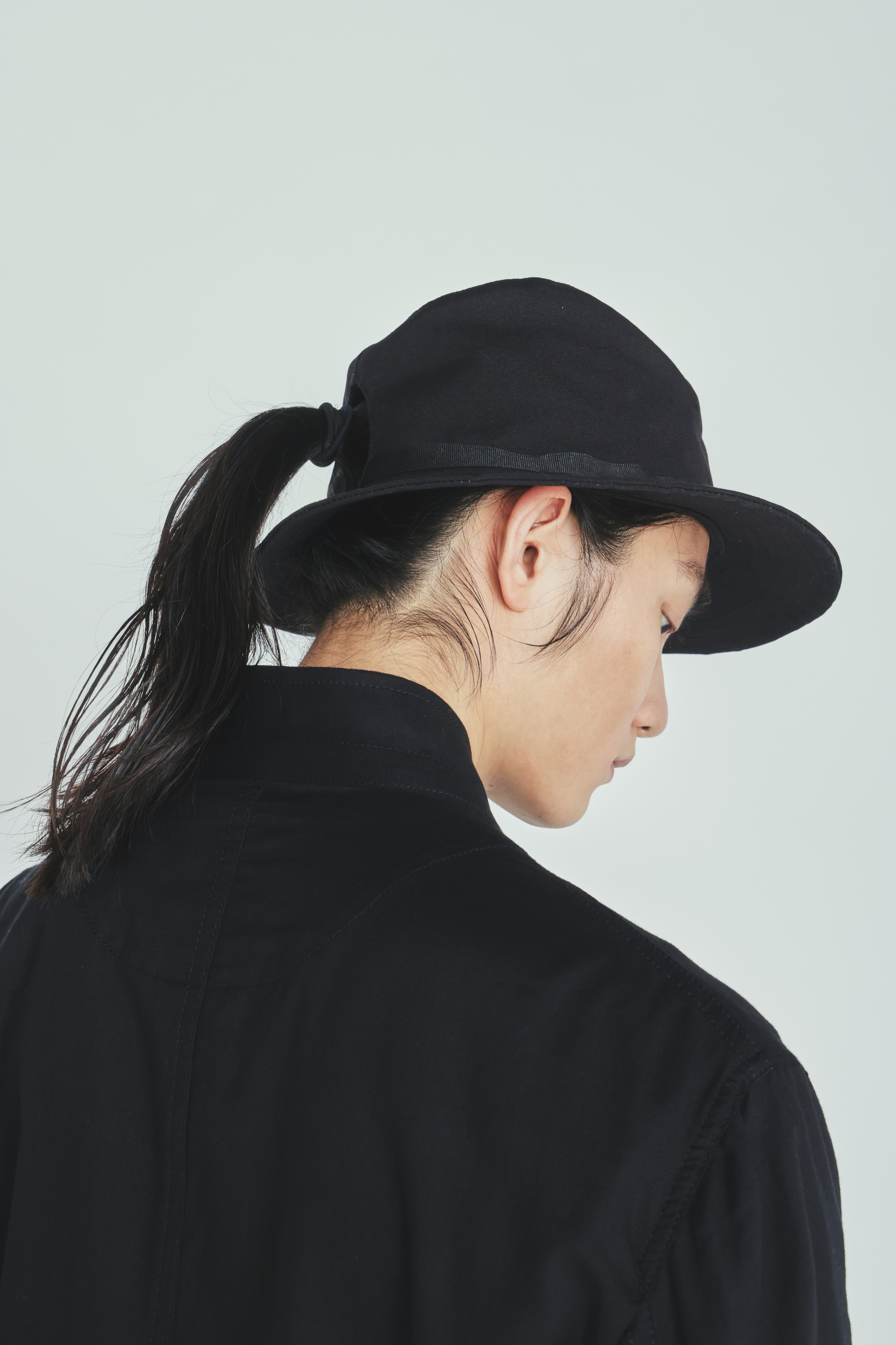COTTON WRINKLE PONYTAIL HAT