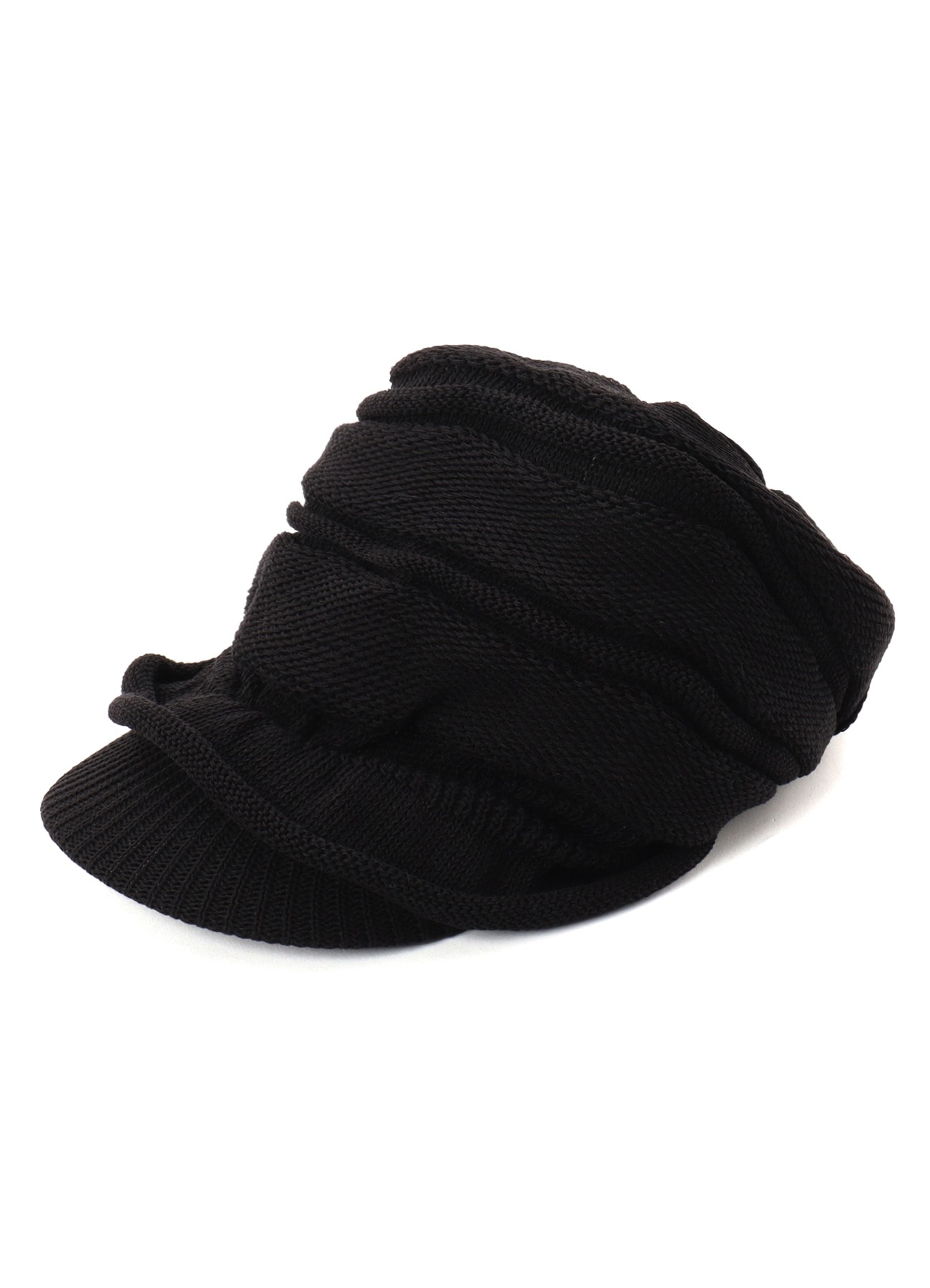 ACRYLIC FLAX KNIT CASQUETTE