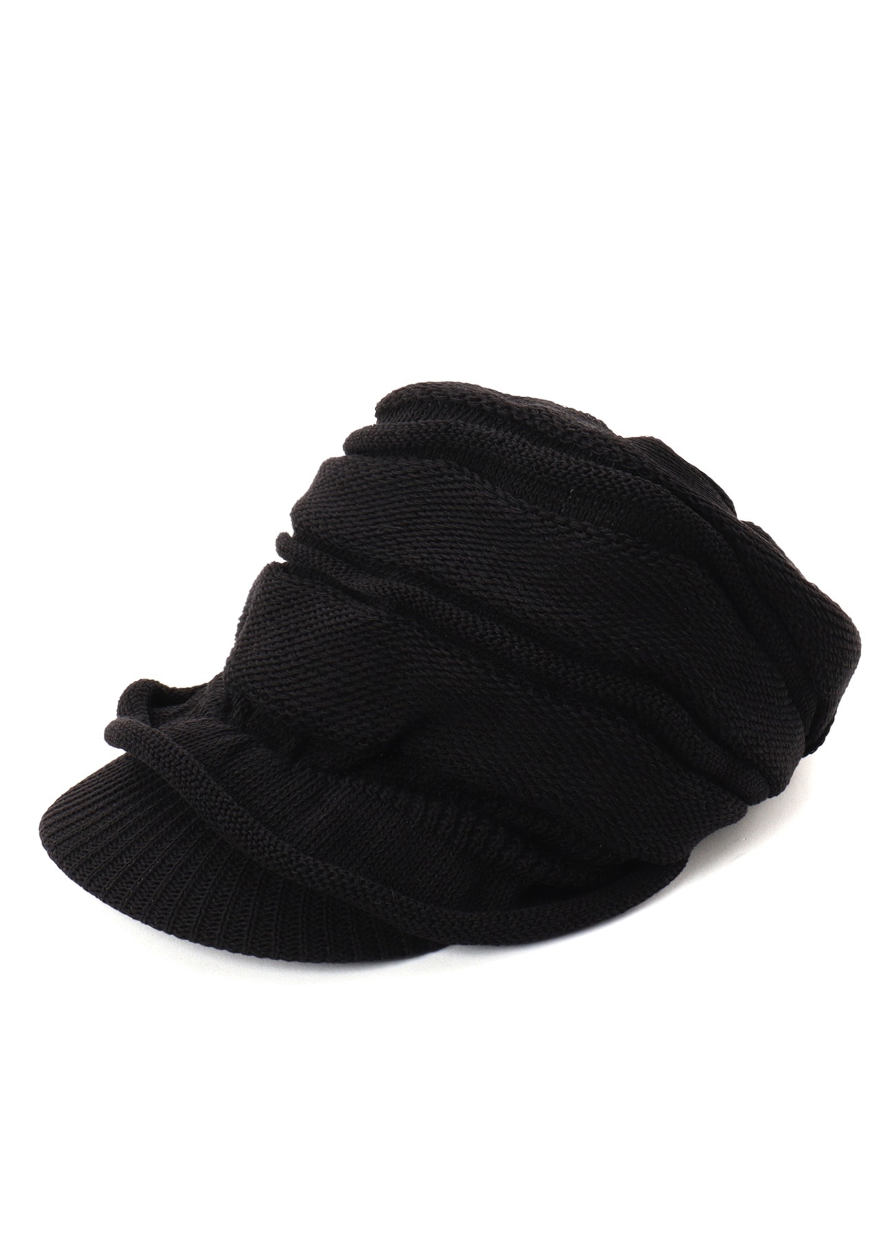 ACRYLIC FLAX KNIT CASQUETTE