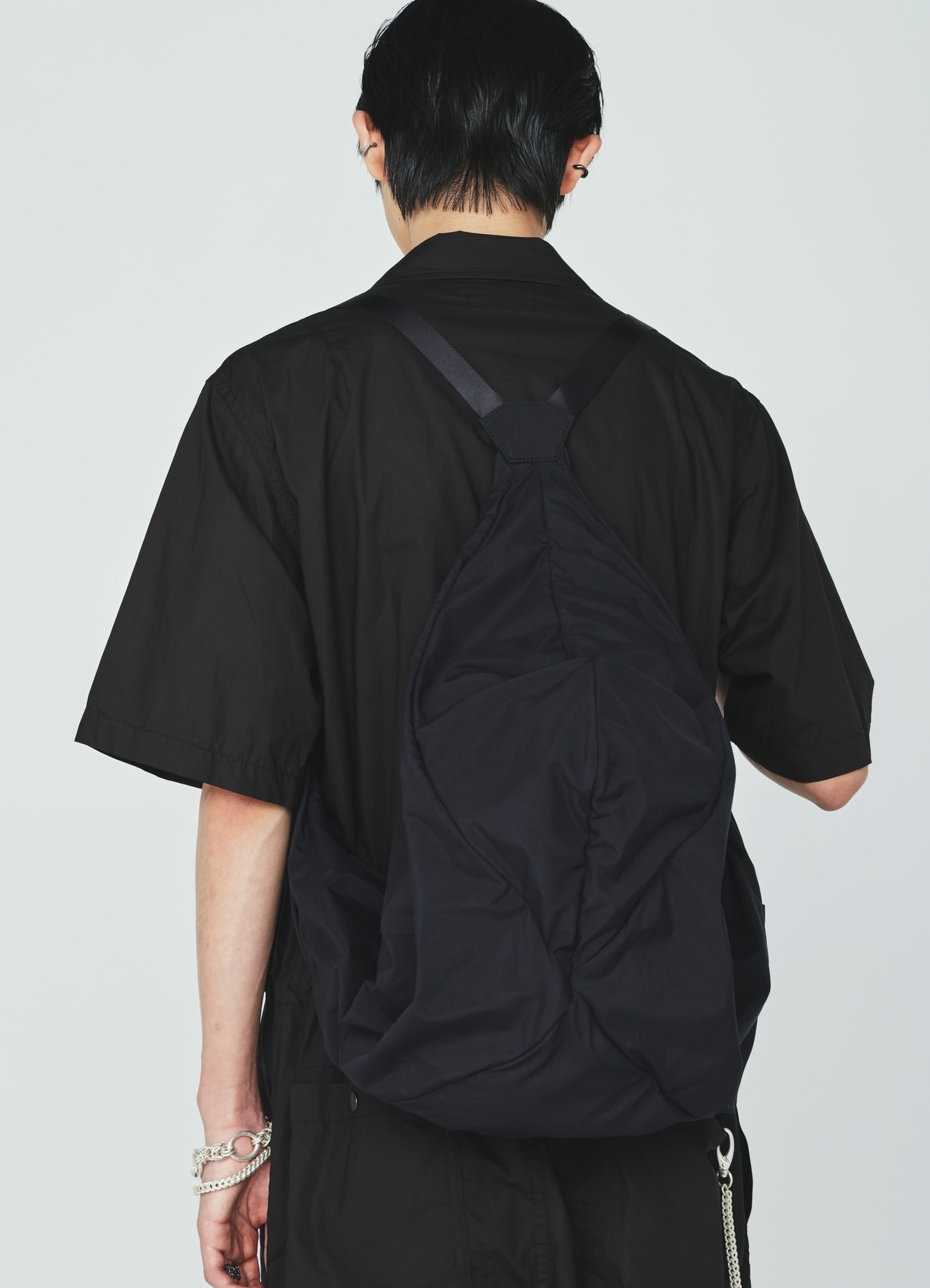 NYLON WIREFRAME SHOULDER BAG