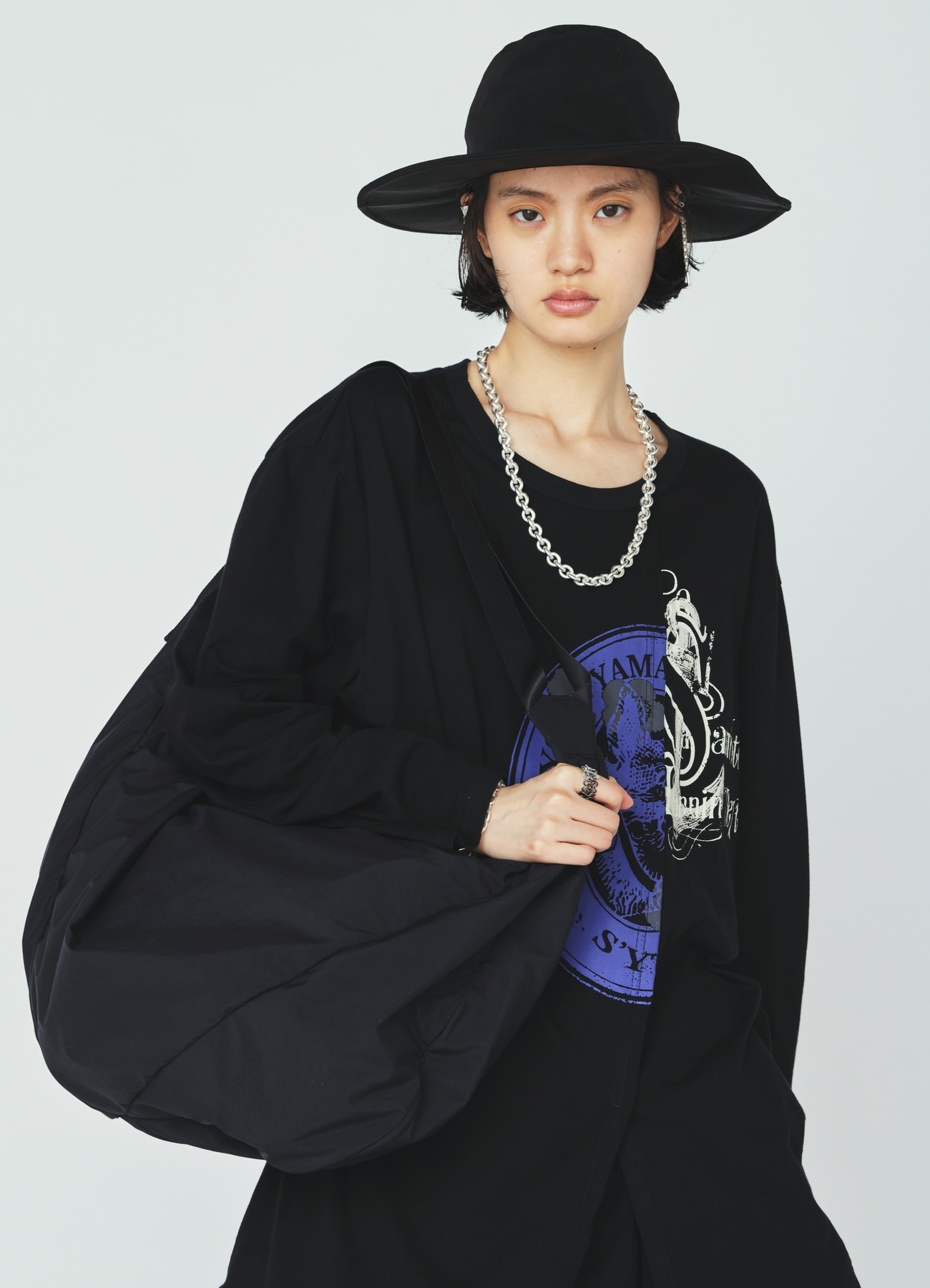 NYLON WIREFRAME SHOULDER BAG