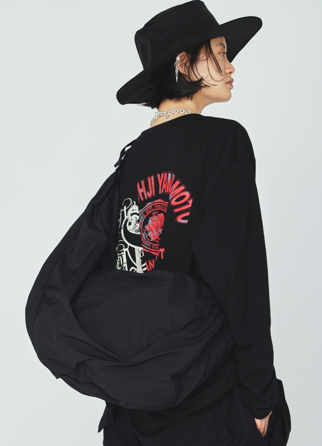 NYLON WIREFRAME SHOULDER BAG