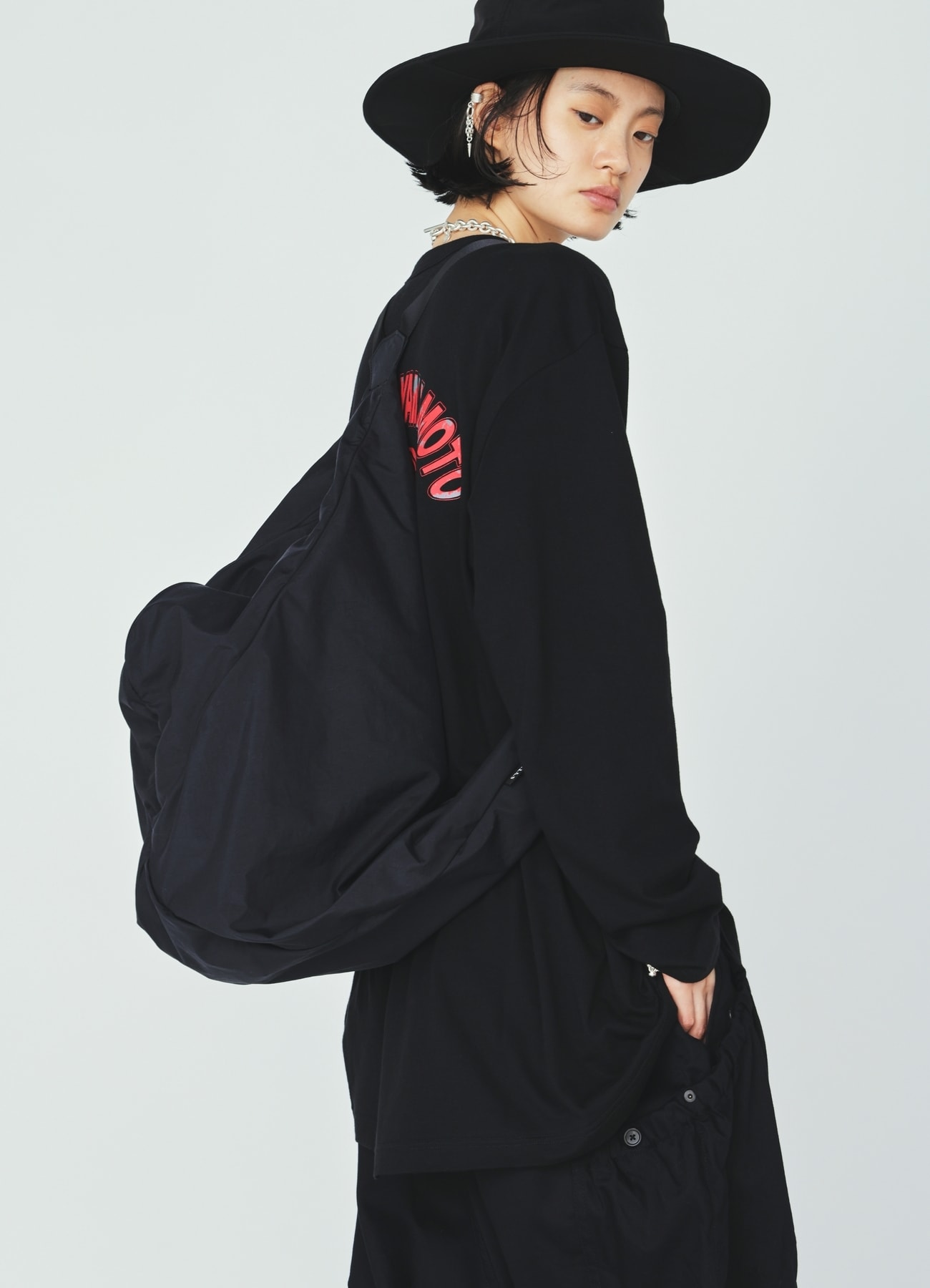 NYLON WIREFRAME SHOULDER BAG