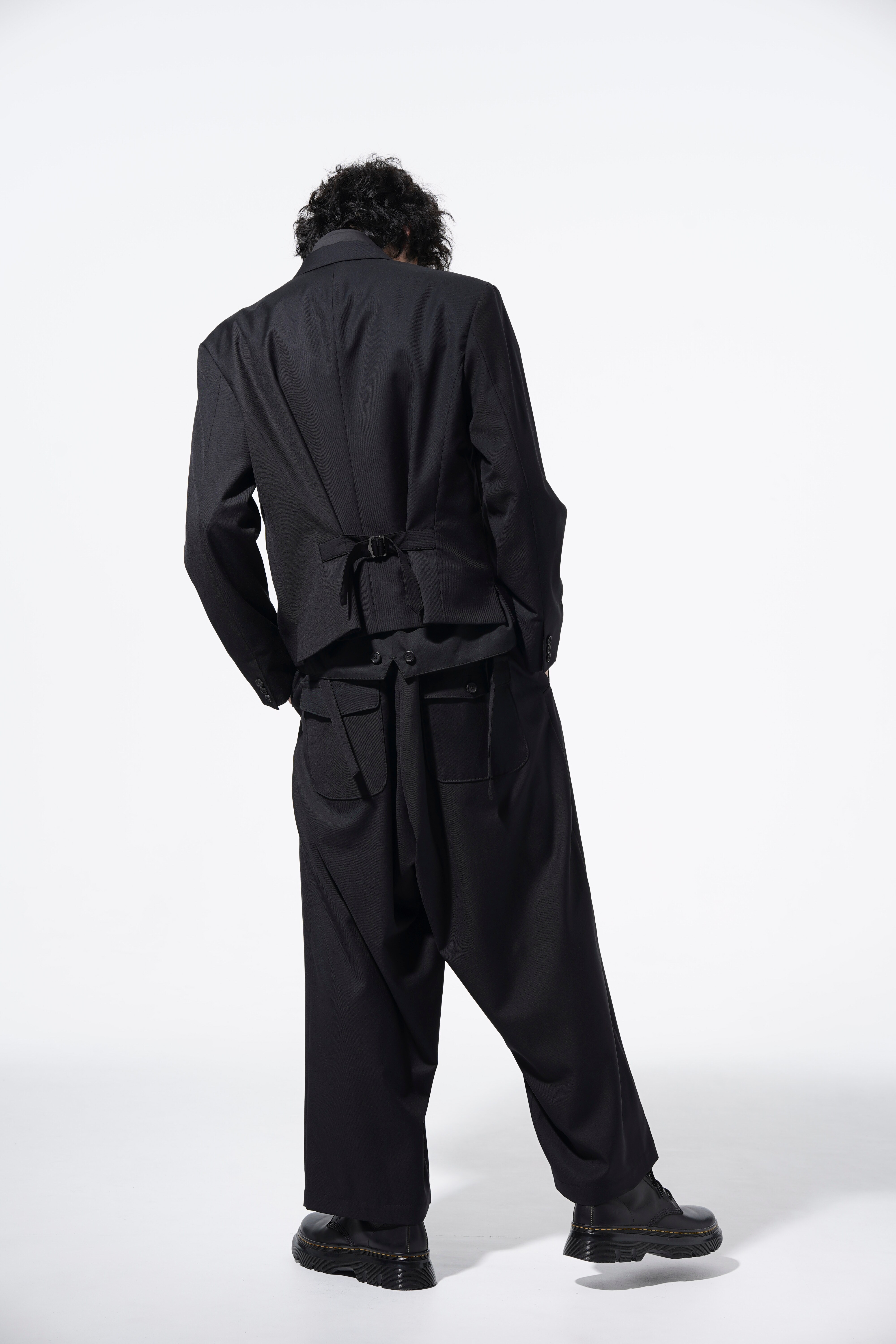 T/W GABARDINE 6BS PEAK JACKET VEST(M Black): S'YTE｜THE SHOP